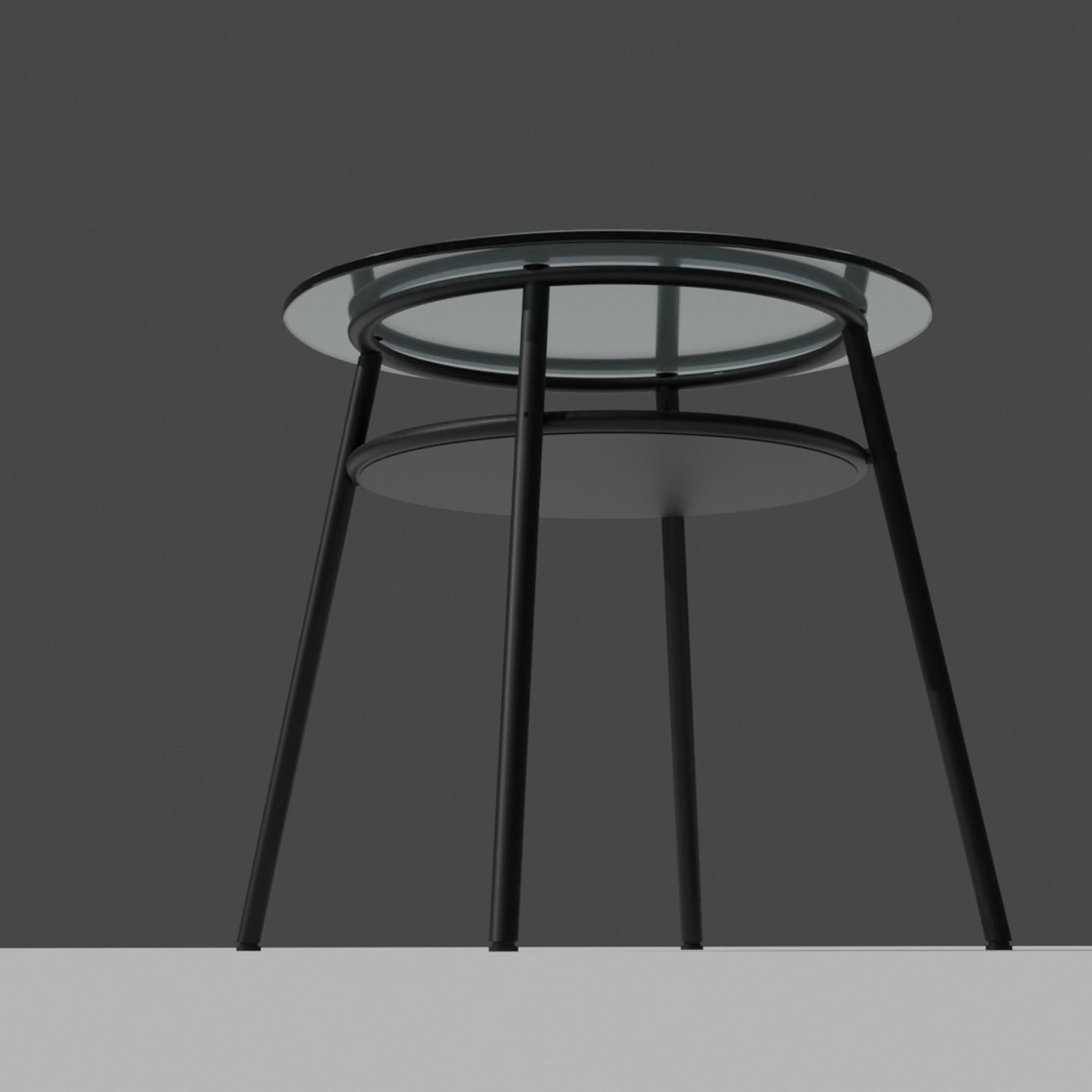 Glass table  3D model_3