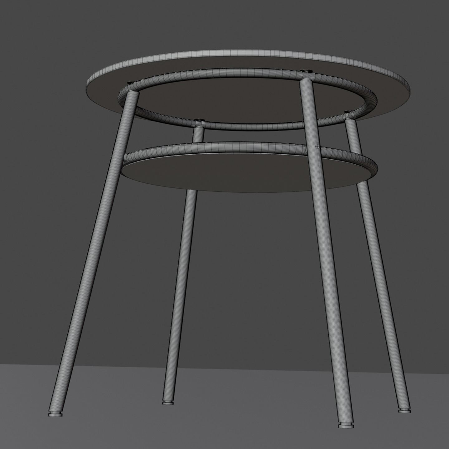 Glass table  3D model_8