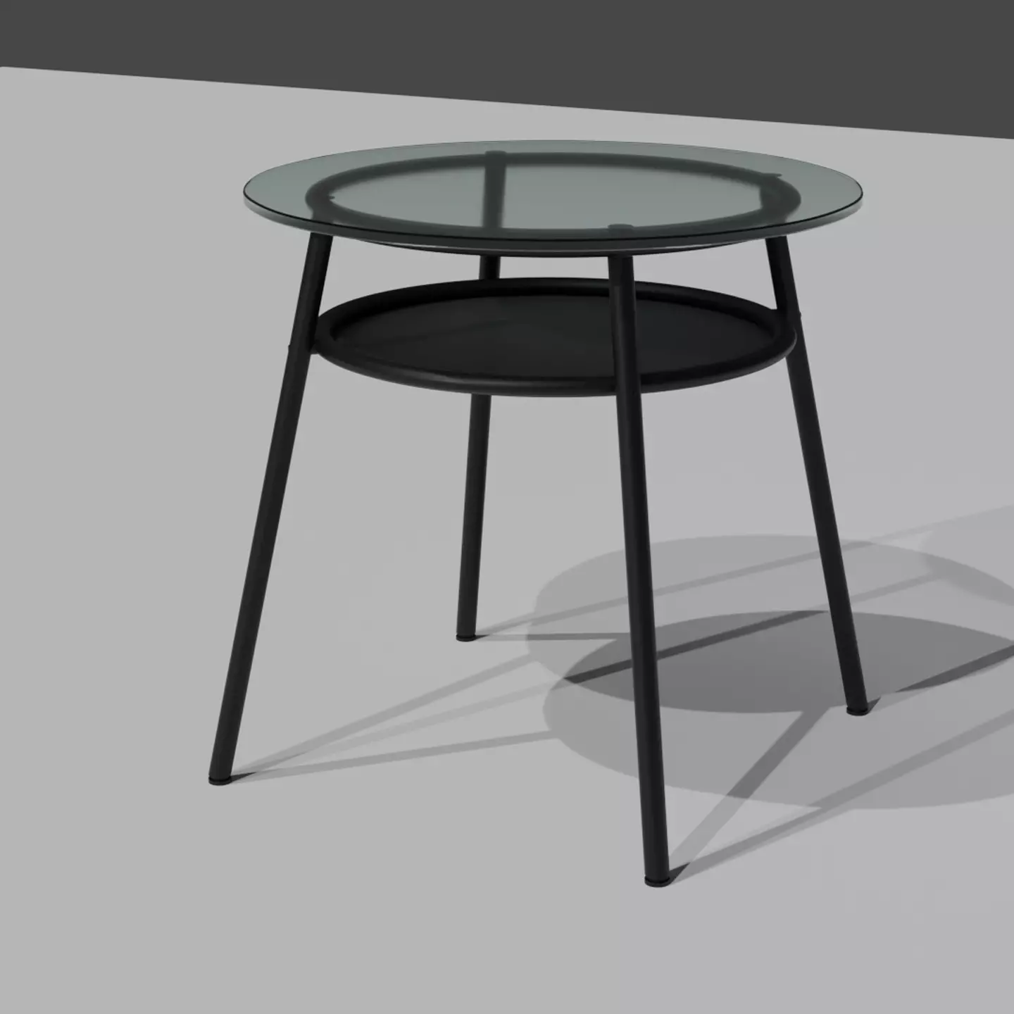 Glass table  3D model_0
