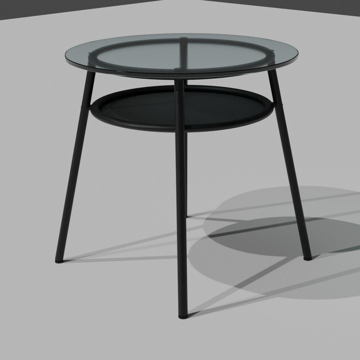 Glass table  3D model_1