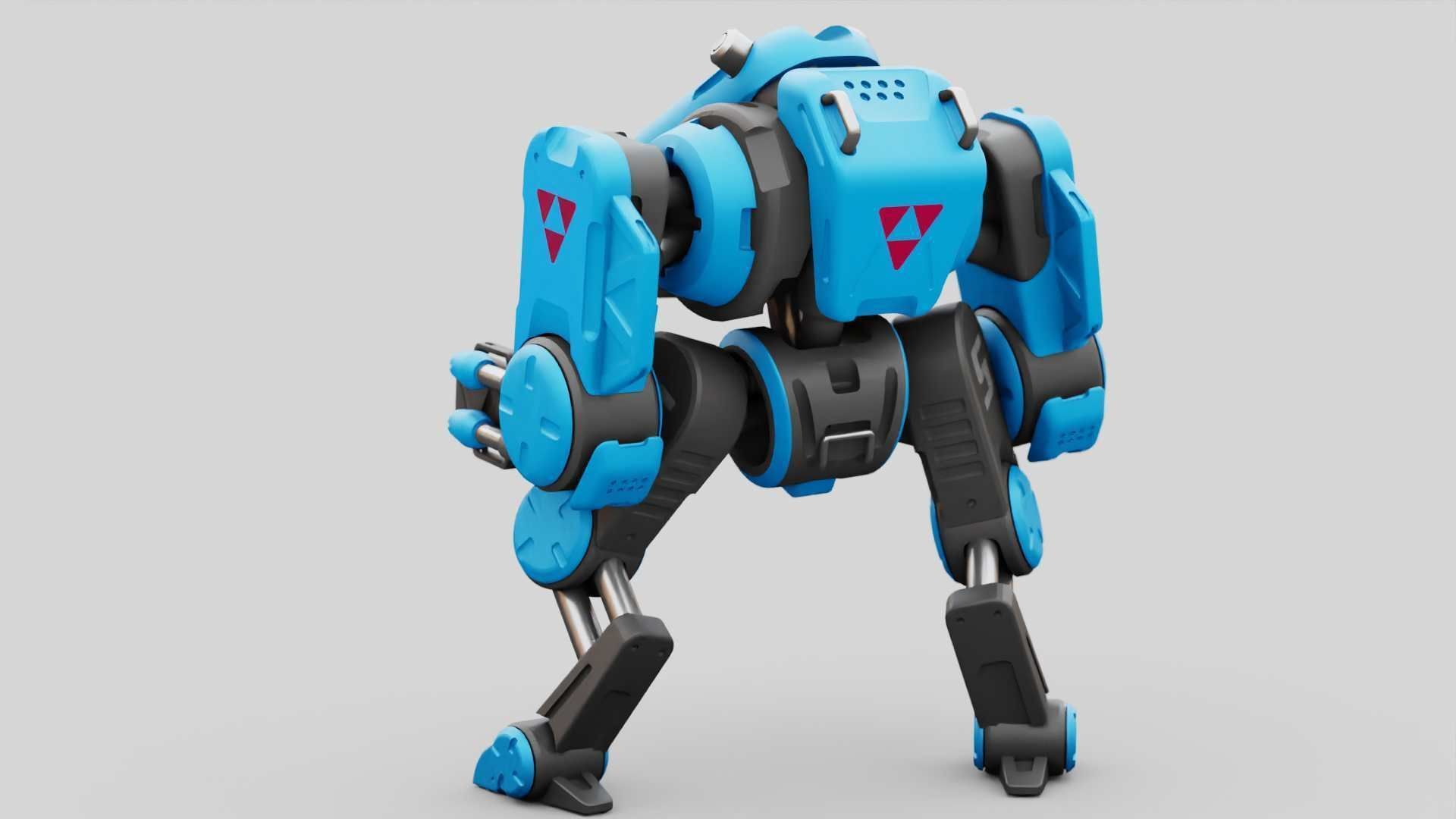 MILITARY BOT S-200 RIGGED 3D model_16