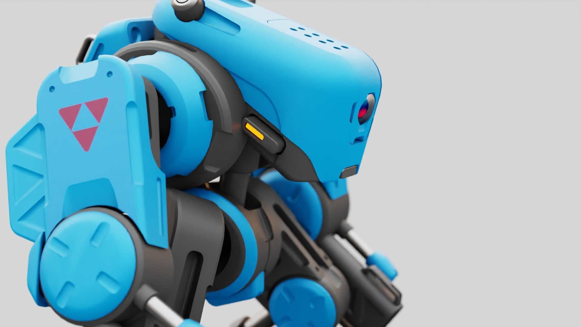 MILITARY BOT S-200 RIGGED 3D model_25