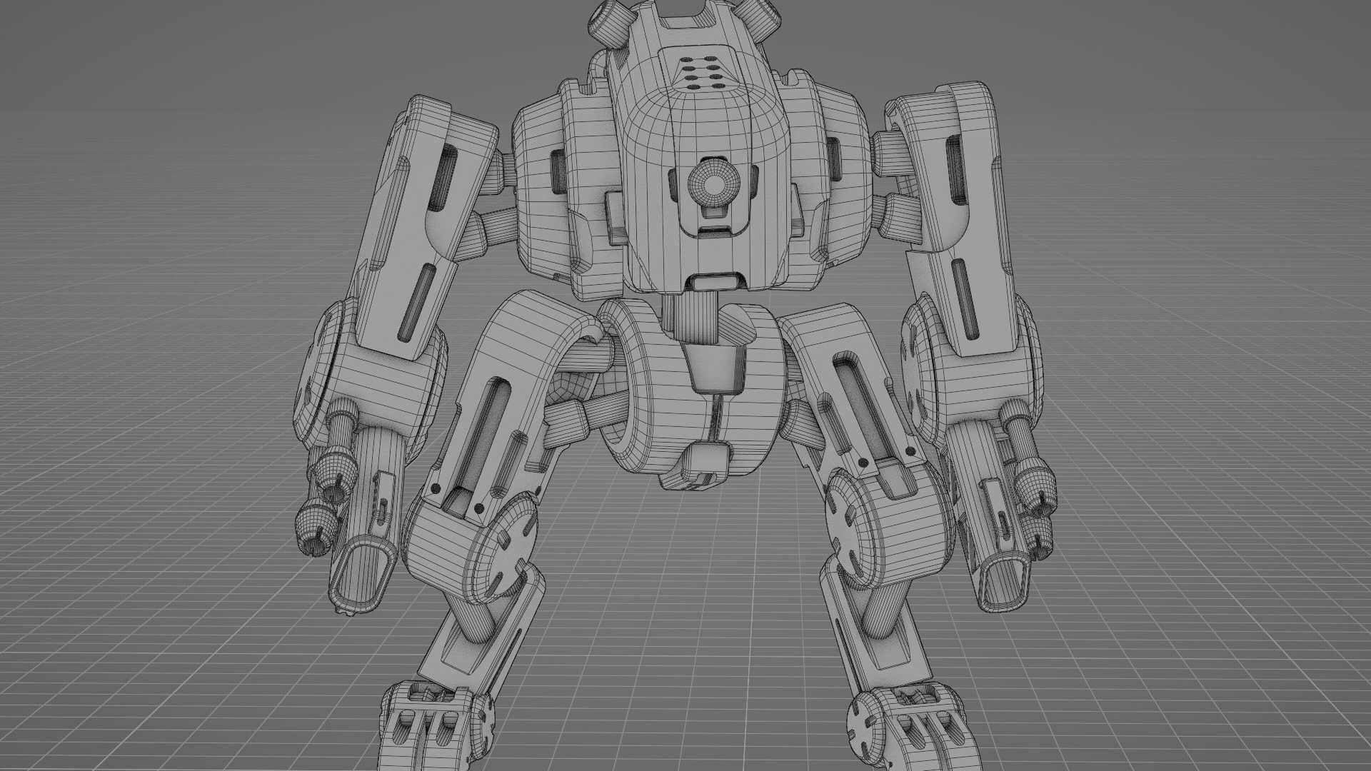 MILITARY BOT S-200 RIGGED 3D model_36