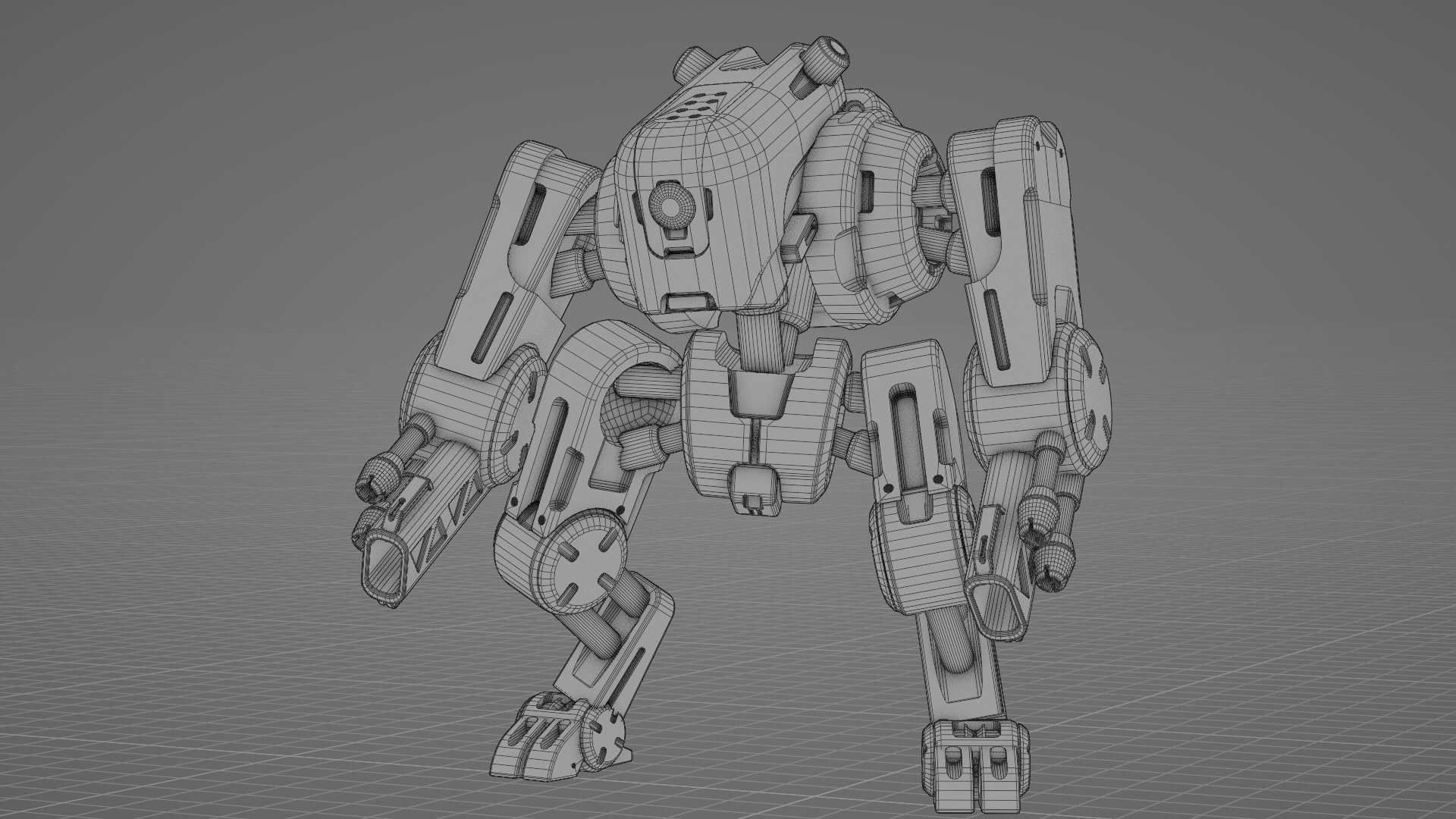 MILITARY BOT S-200 RIGGED 3D model_39