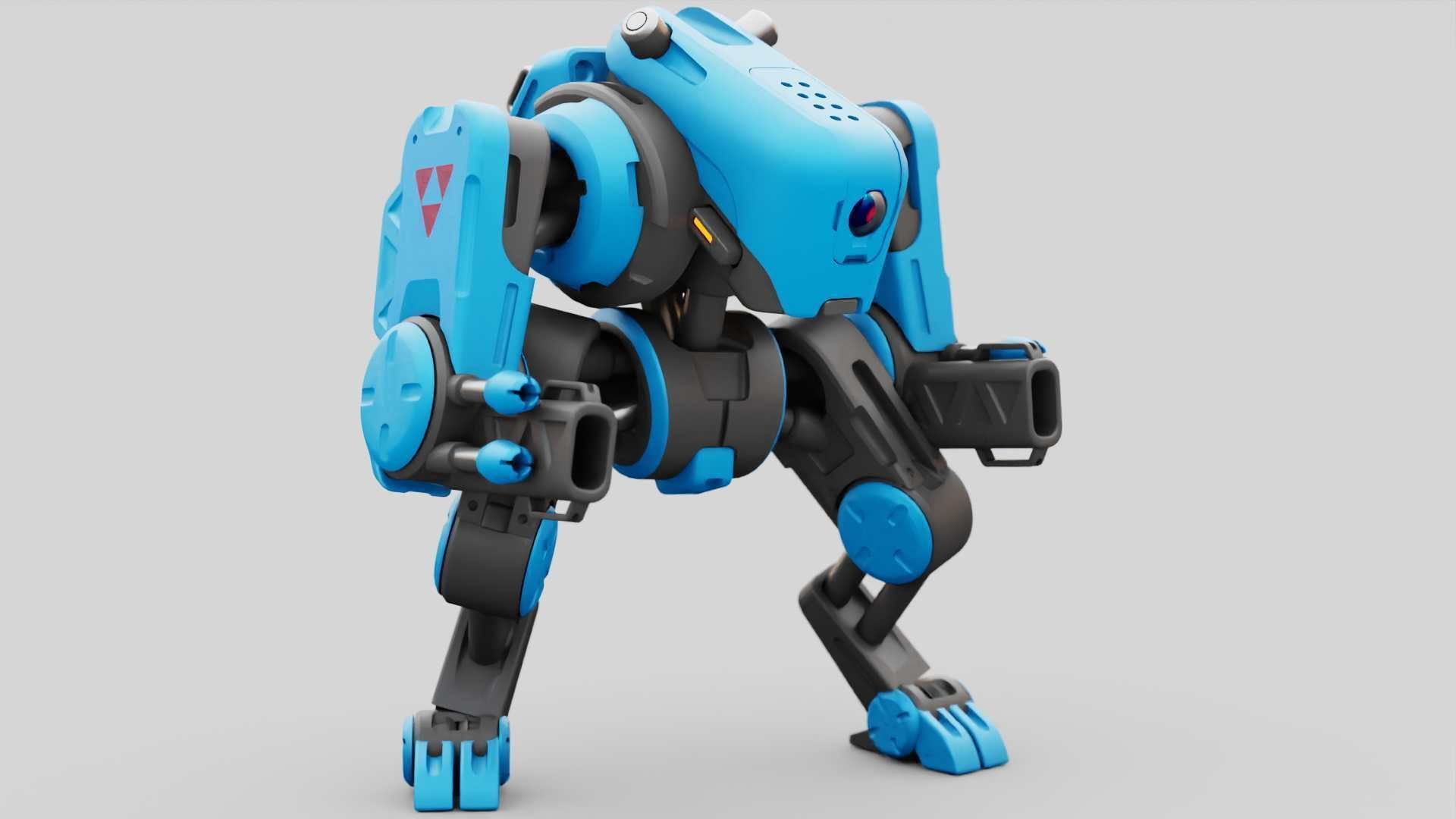 MILITARY BOT S-200 RIGGED 3D model_6