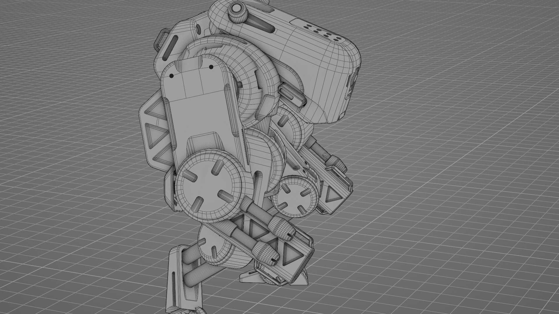 MILITARY BOT S-200 RIGGED 3D model_37