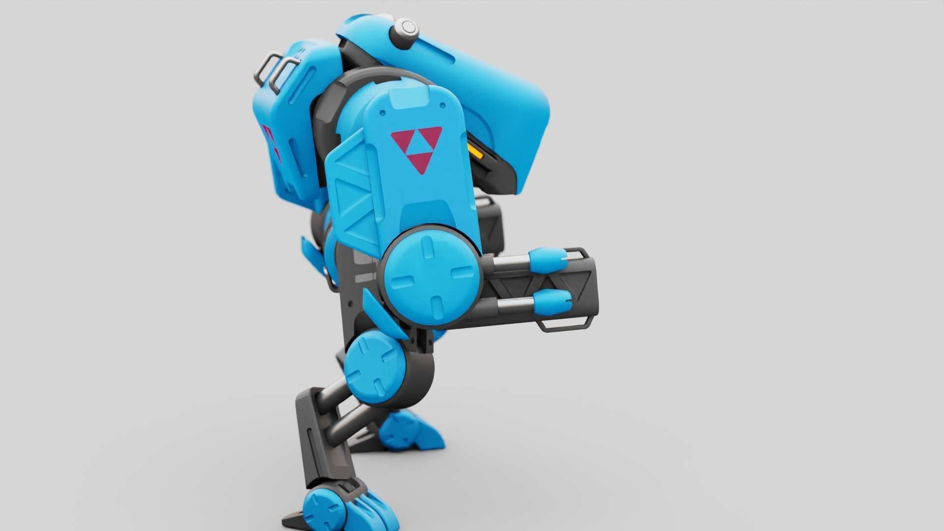 MILITARY BOT S-200 RIGGED 3D model_10