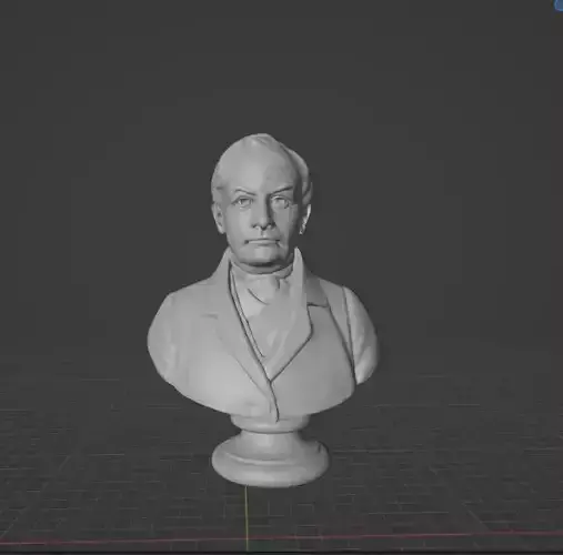 Auguste Comte 3D print model