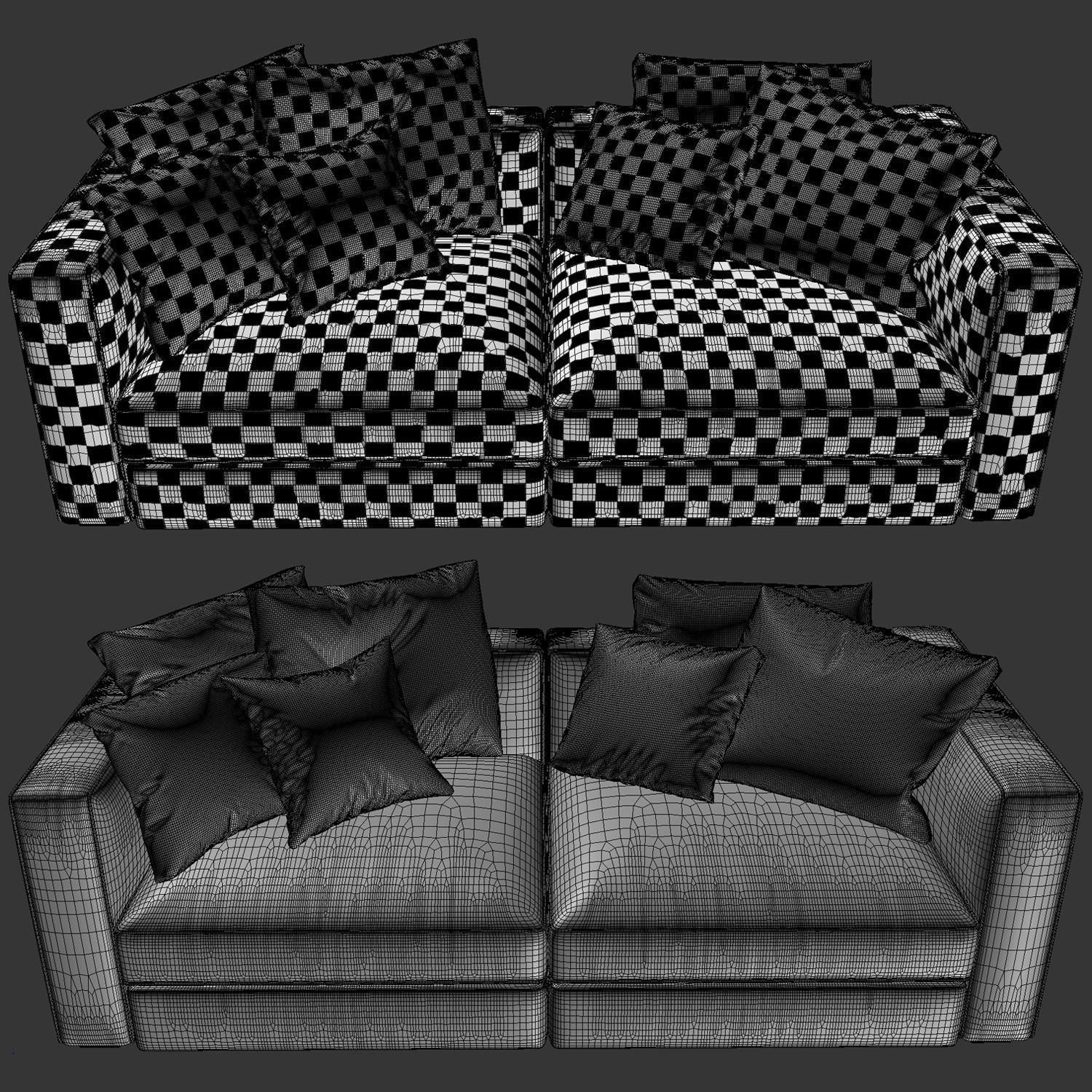 Flexform SOFA Series-Harper  3D model_3