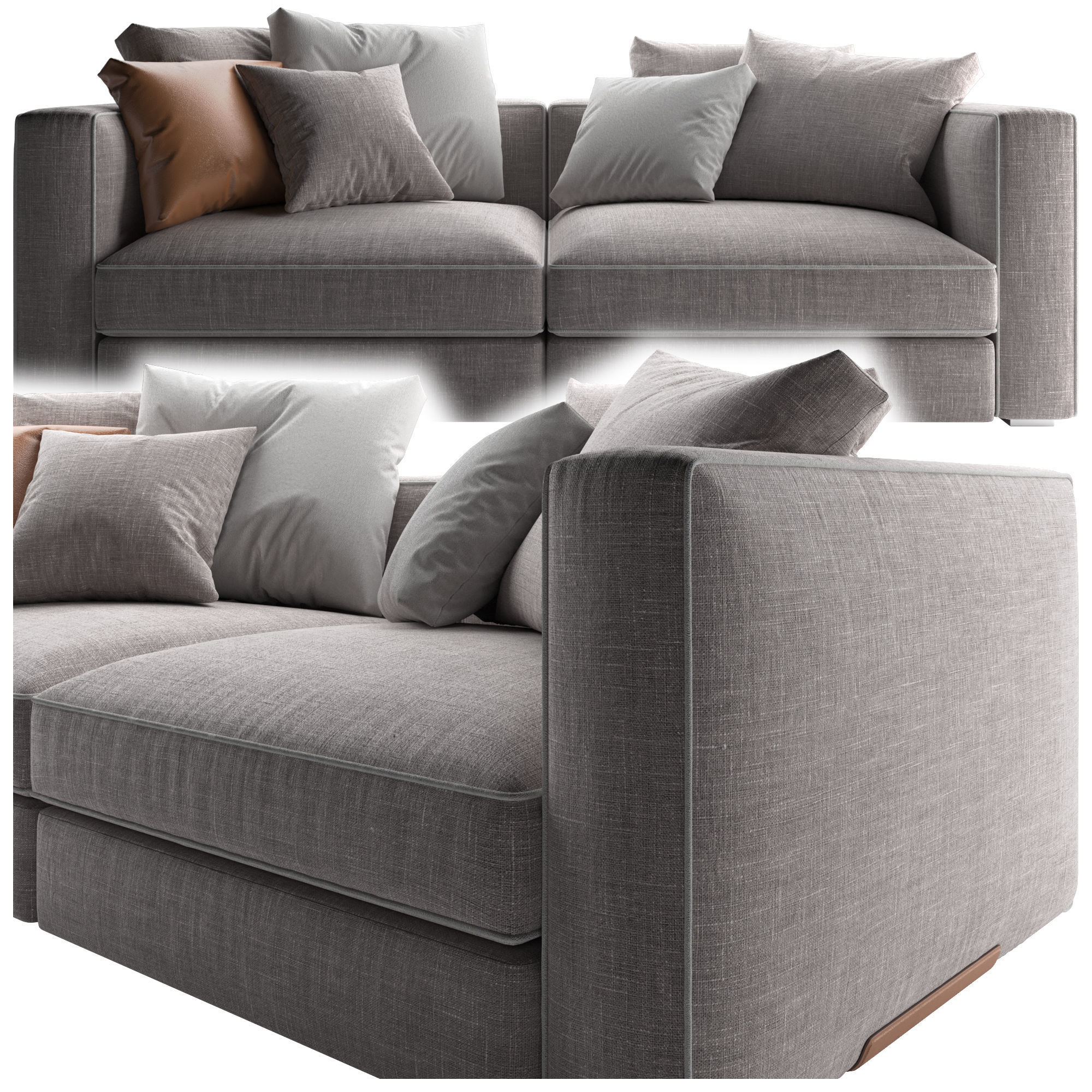 Flexform SOFA Series-Harper  3D model_2
