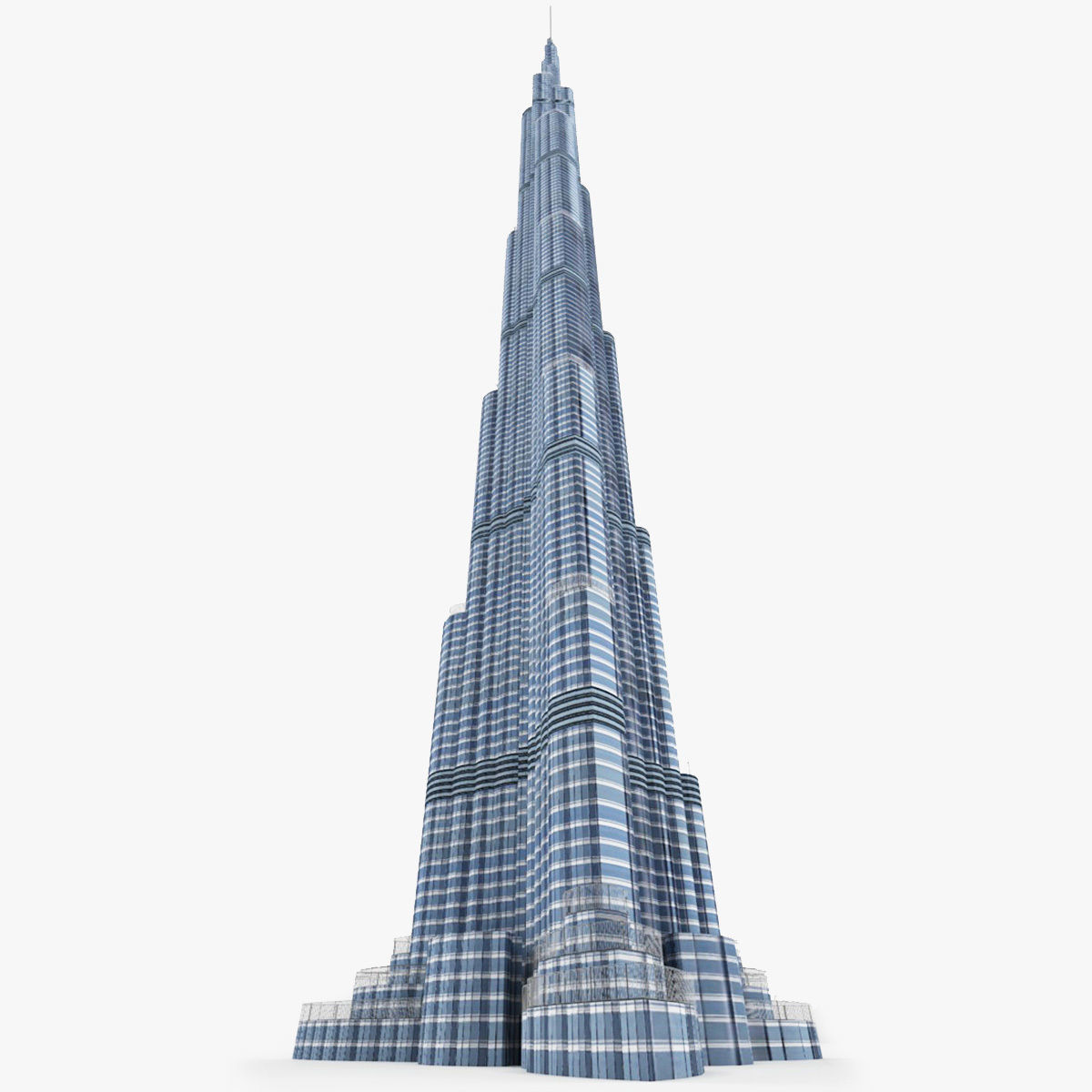 Burj Khalifa 3D model_5