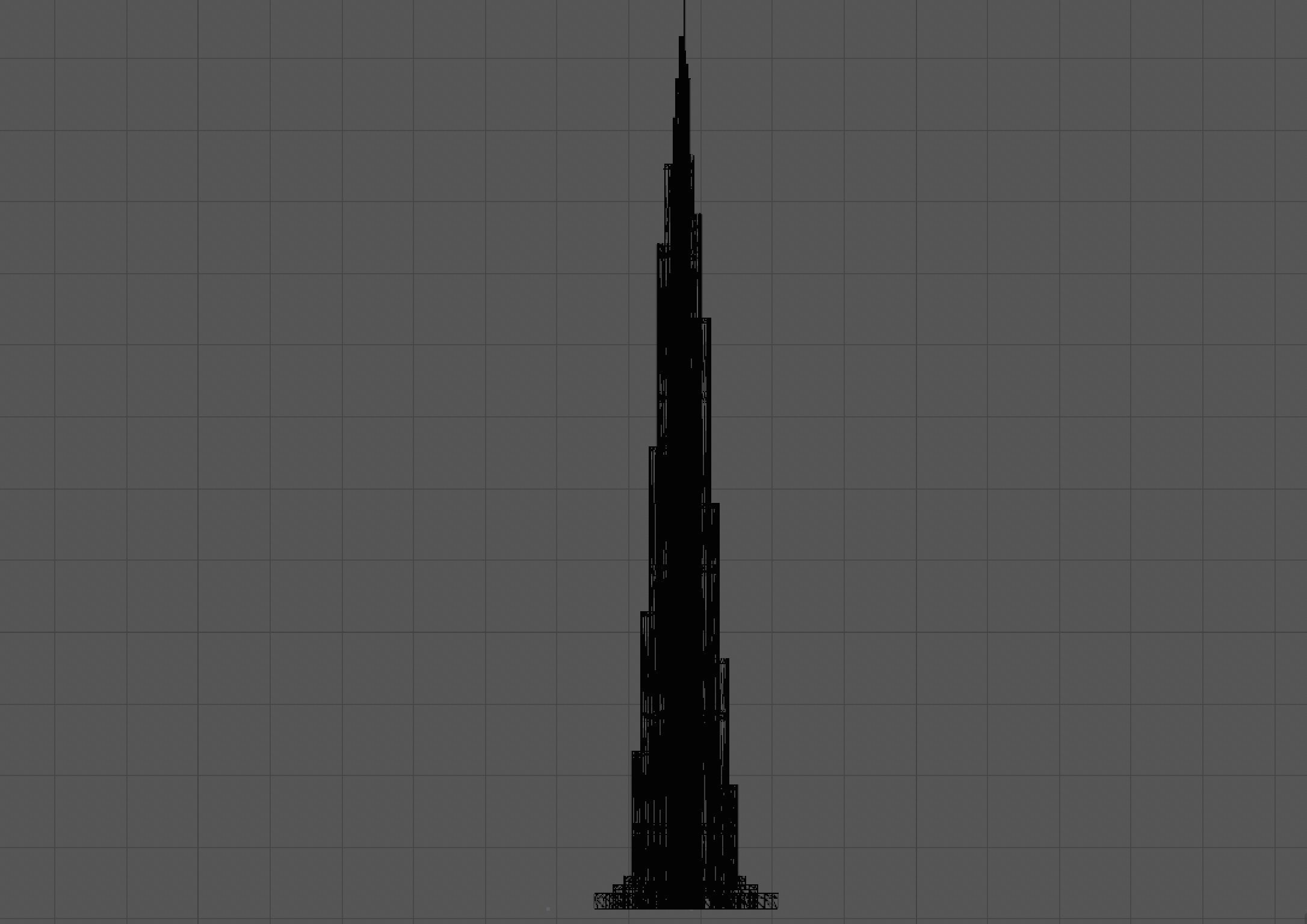 Burj Khalifa 3D model_7