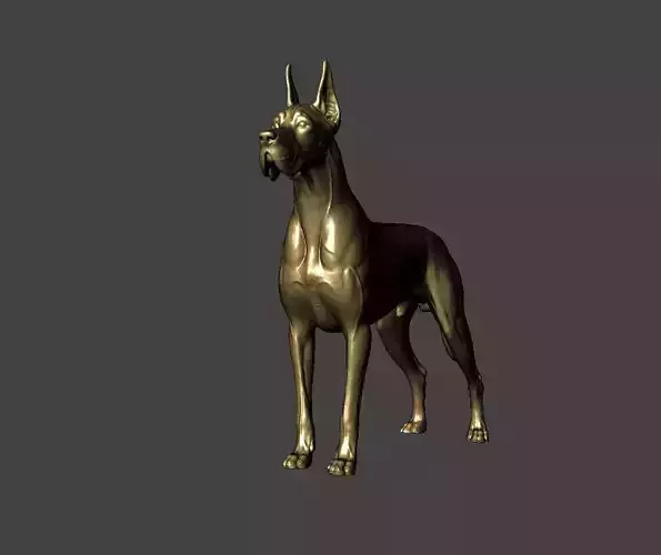 The Great Dane 3D print model