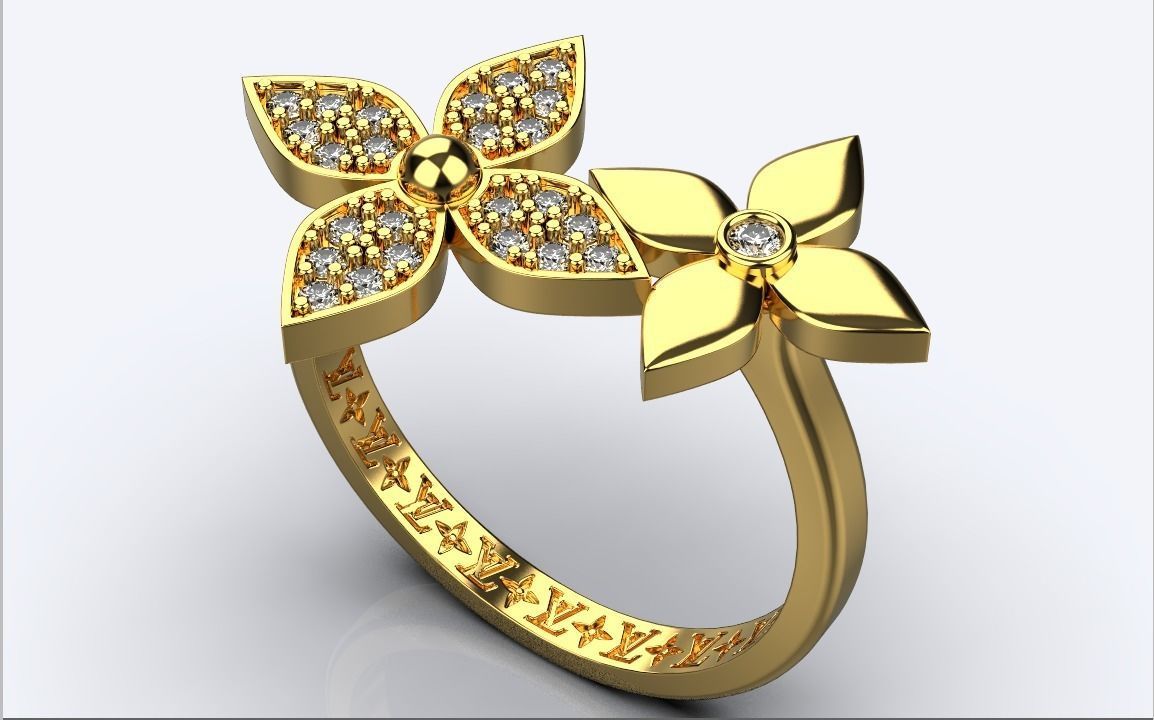 ring louis vuitton 3D print model_2