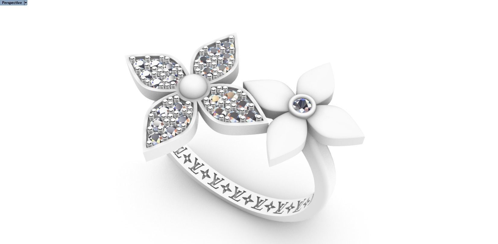 ring louis vuitton 3D print model_15