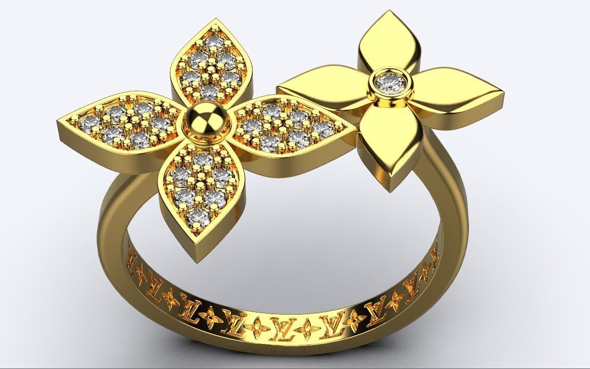 ring louis vuitton 3D print model_1