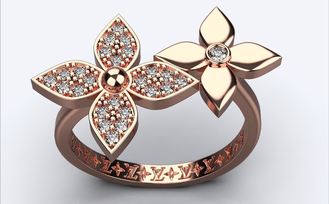 ring louis vuitton 3D print model_7