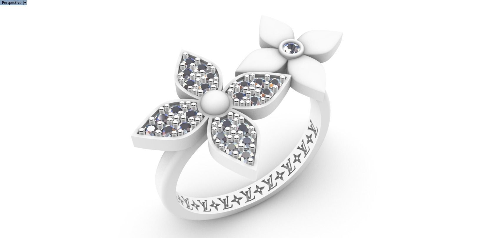 ring louis vuitton 3D print model_16