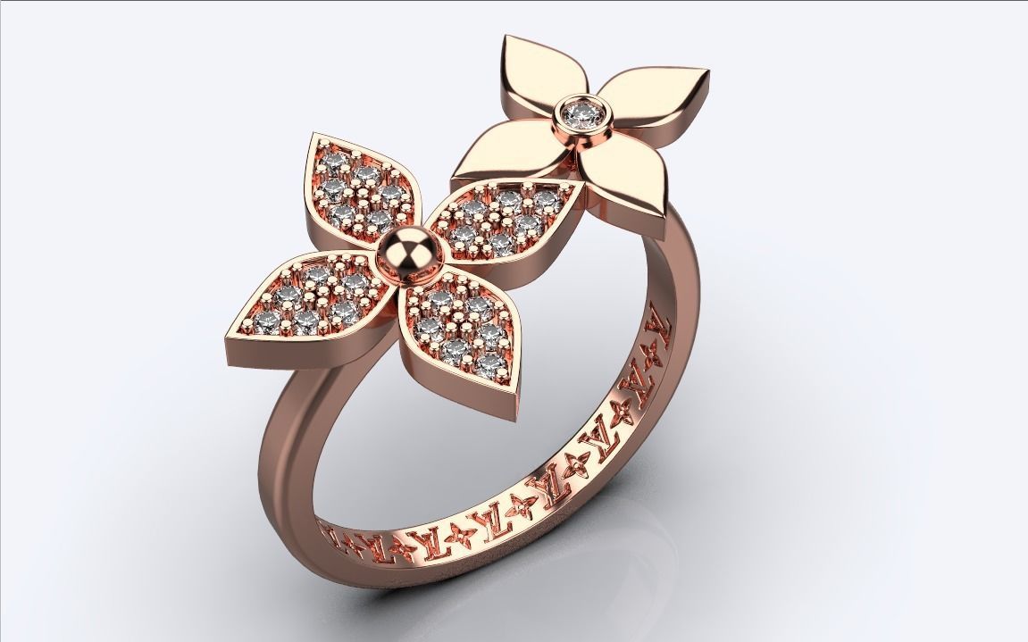 ring louis vuitton 3D print model_9