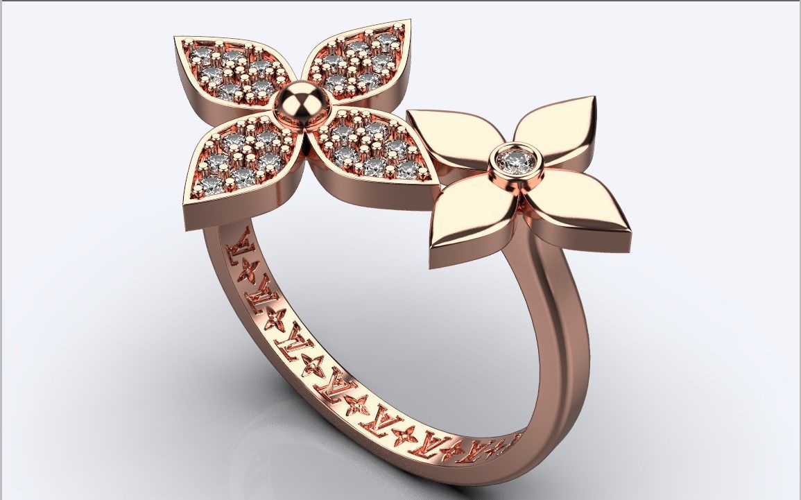 ring louis vuitton 3D print model_8