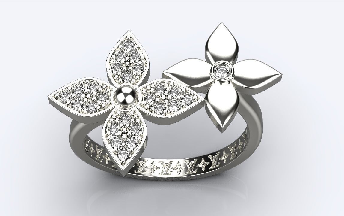 ring louis vuitton 3D print model_4