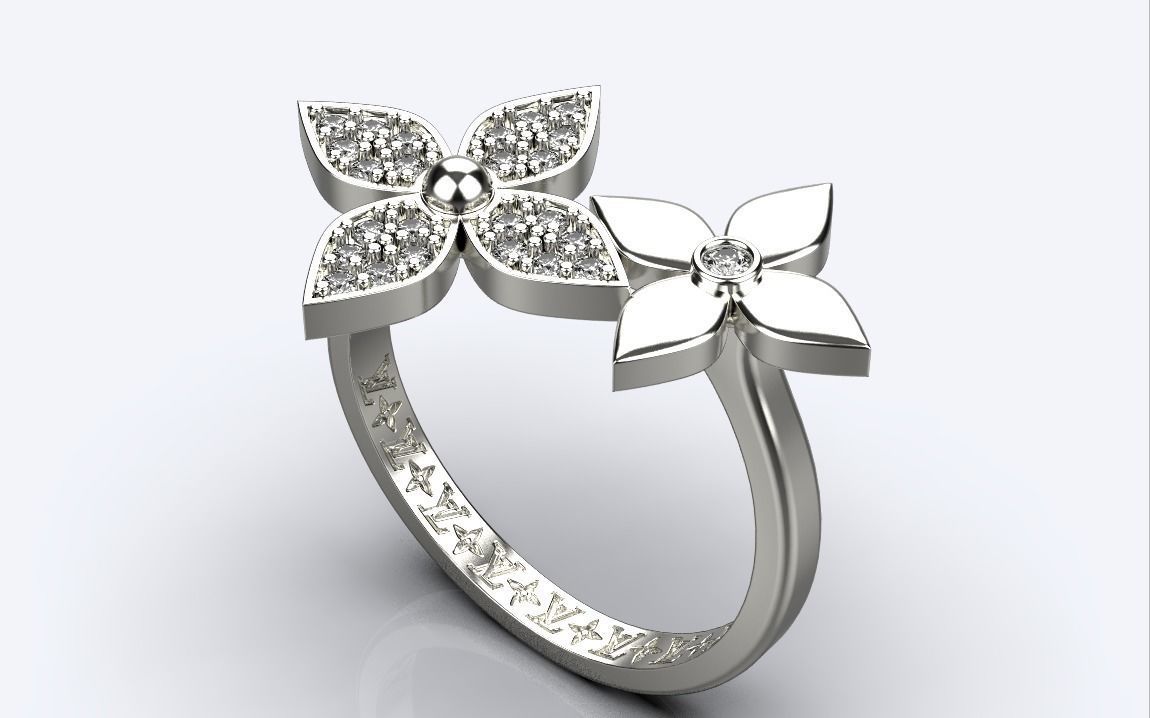 ring louis vuitton 3D print model_5