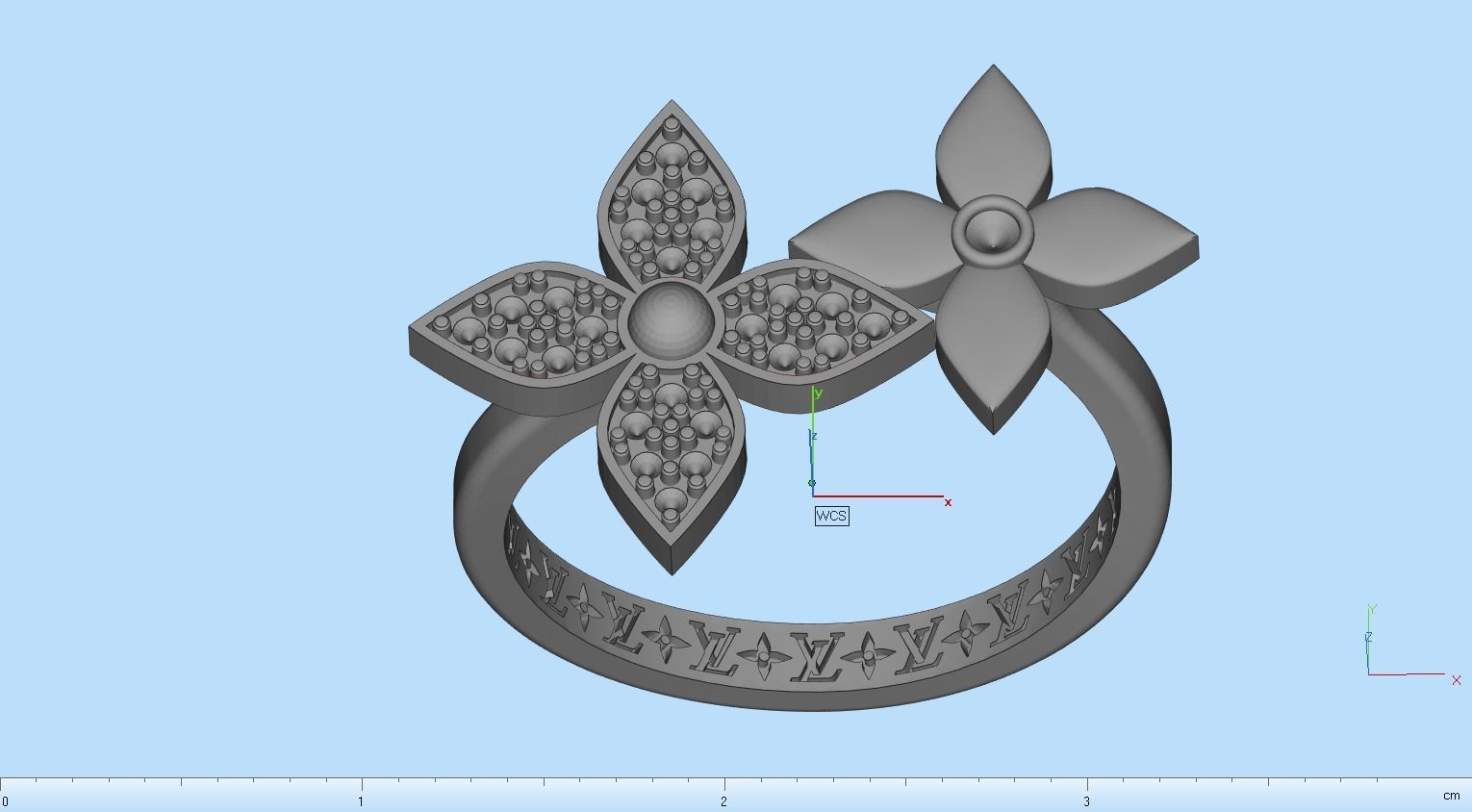 ring louis vuitton 3D print model_19