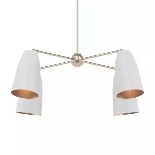 Spotlight three - light chandelier gold
