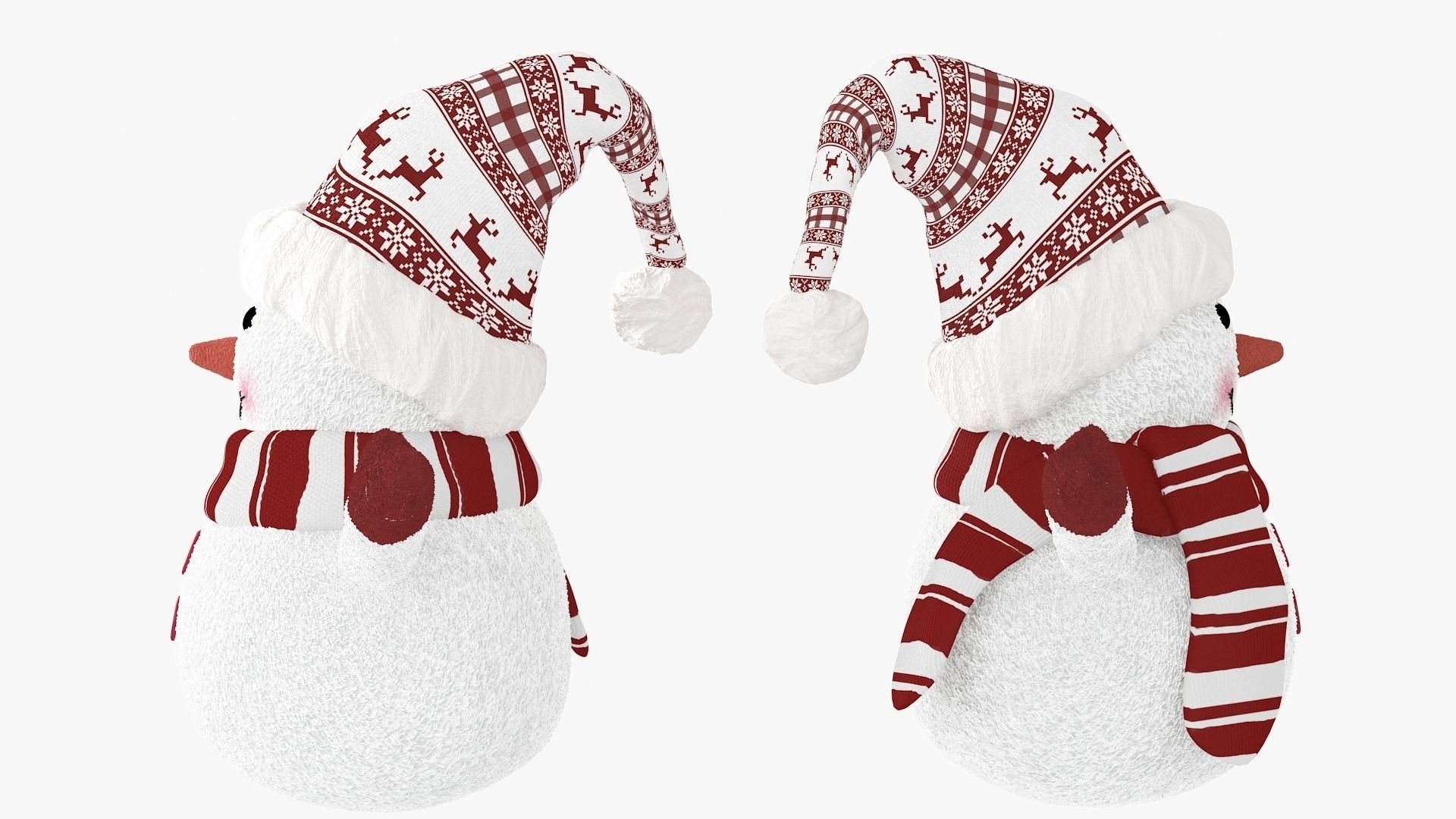 Toy Snowman 3D model_8
