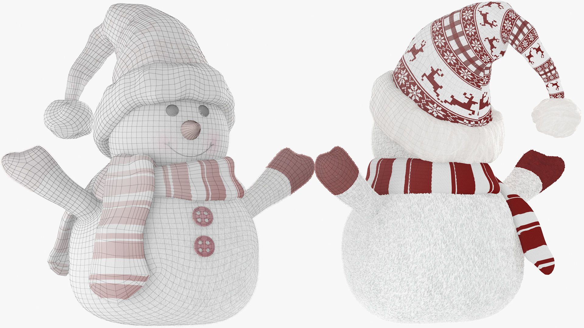 Toy Snowman 3D model_5