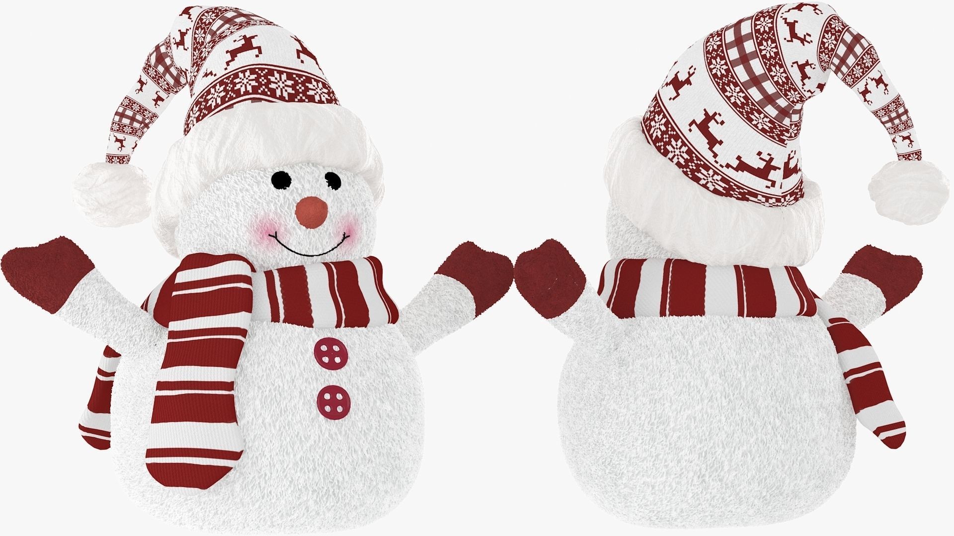 Toy Snowman 3D model_4