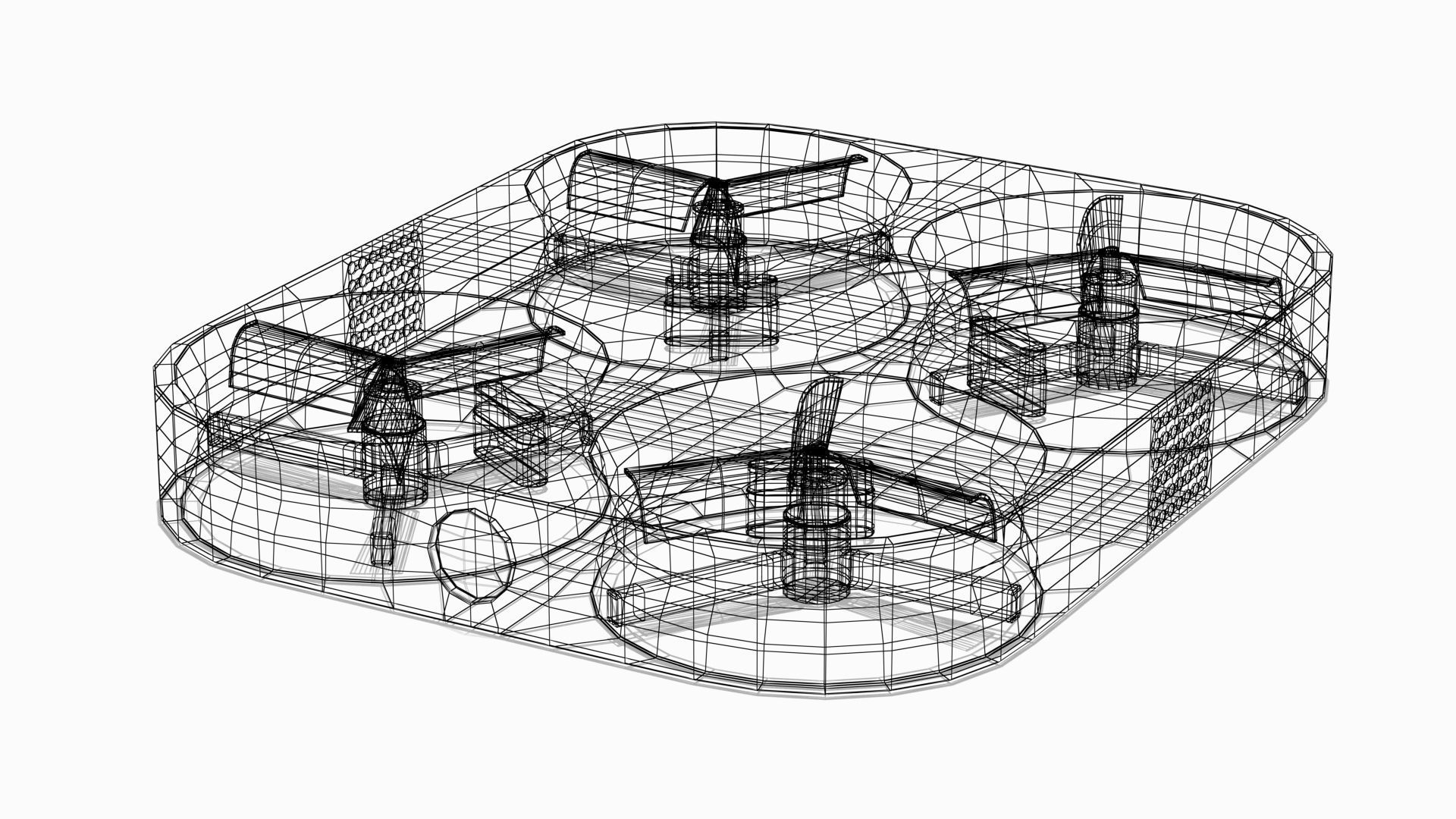 Airpix Air Selfie Low-poly 3D model_6