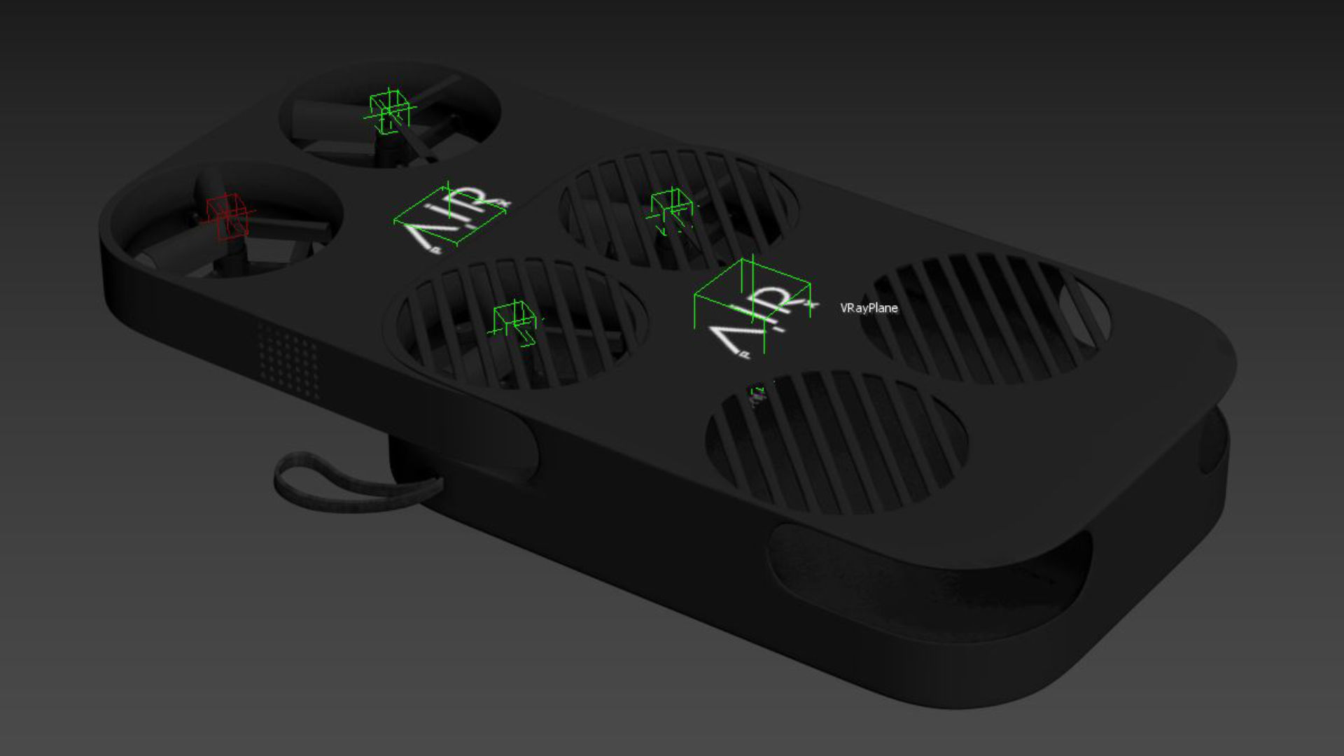 Airpix Air Selfie Low-poly 3D model_10