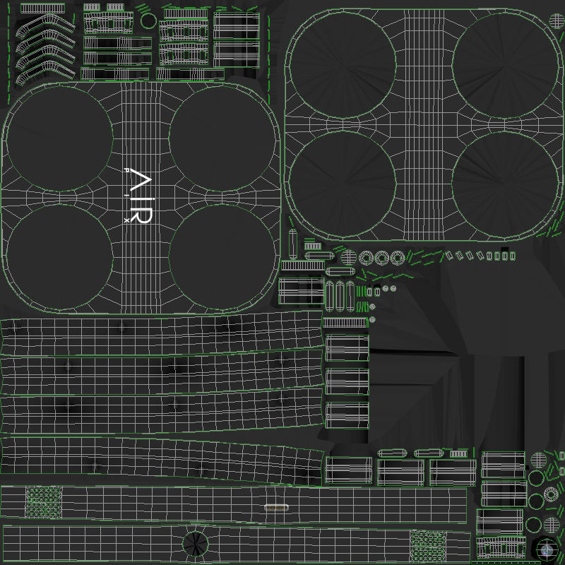 Airpix Air Selfie Low-poly 3D model_12