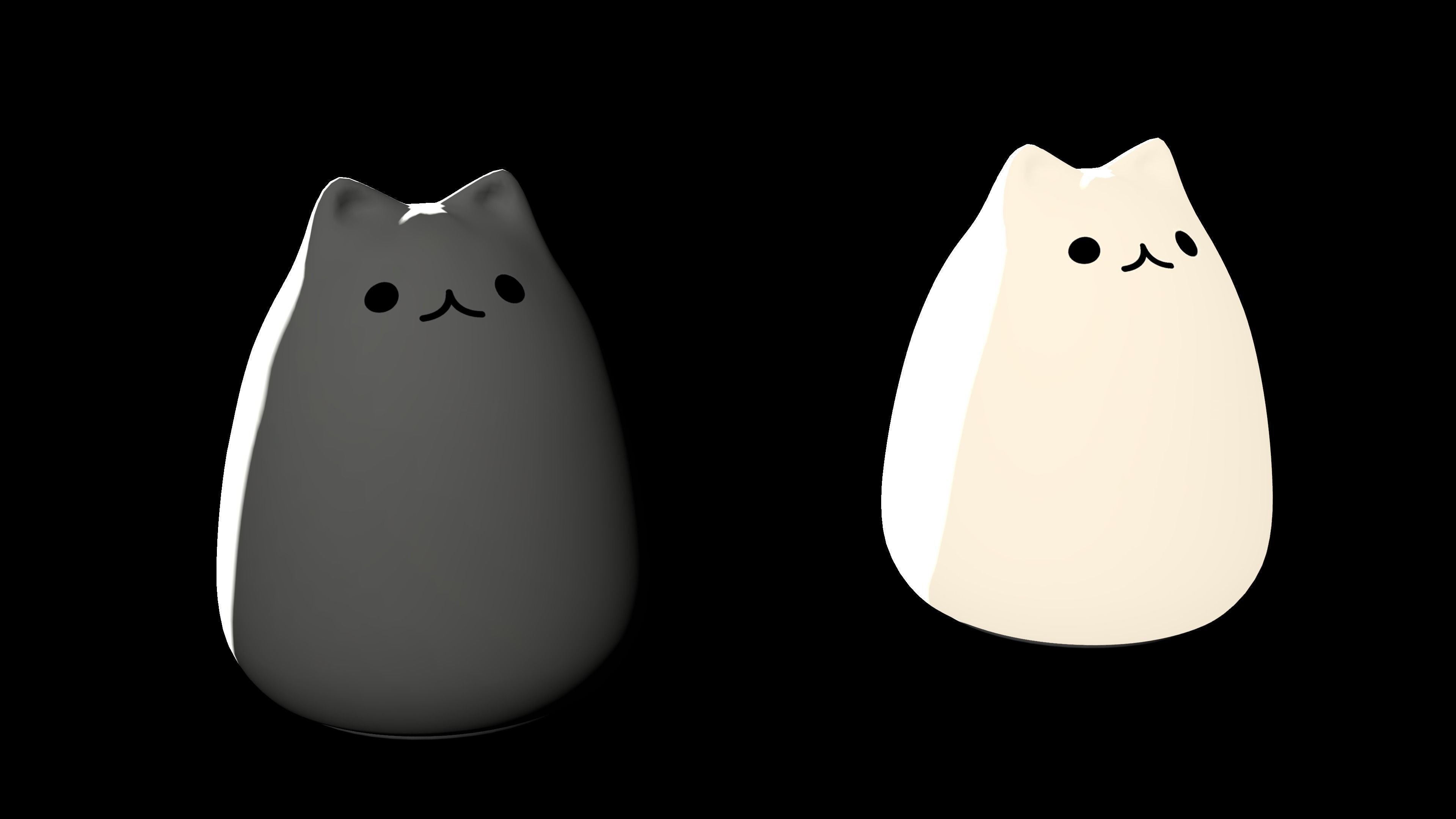 Cat Lamp Free 3D model_4