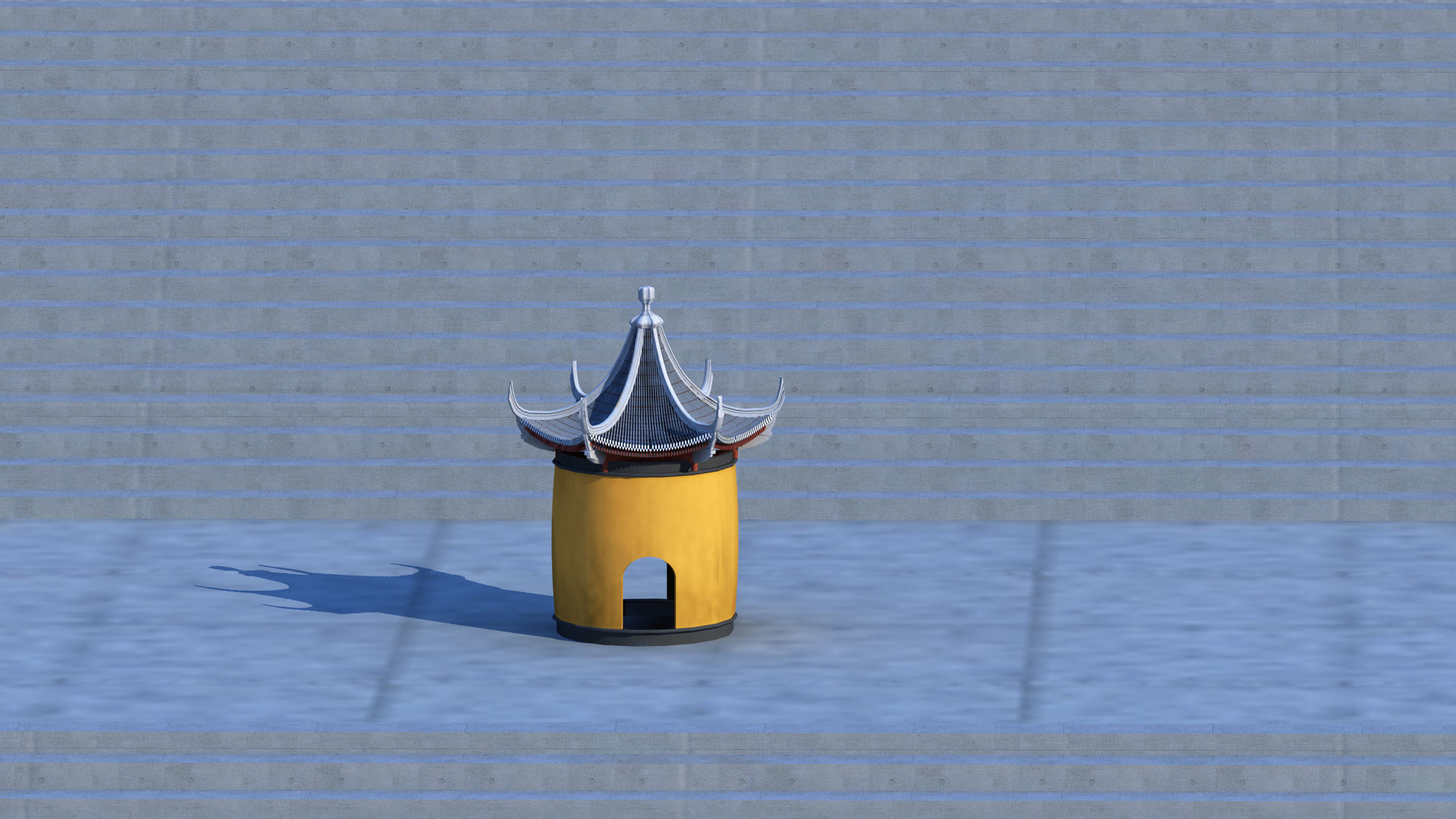 Longevity Star Statue 3D model_1