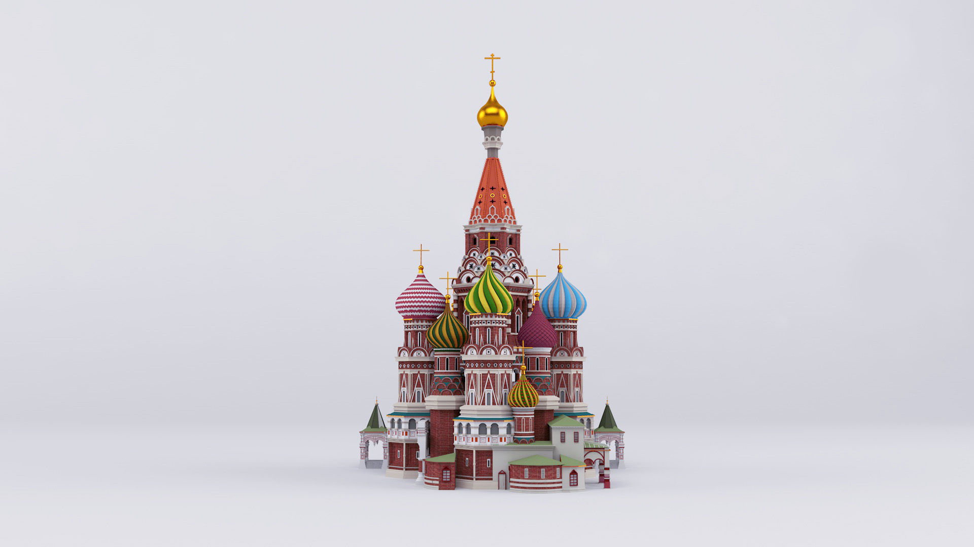 Saint Basil Cathedral Moscow 3D model_1