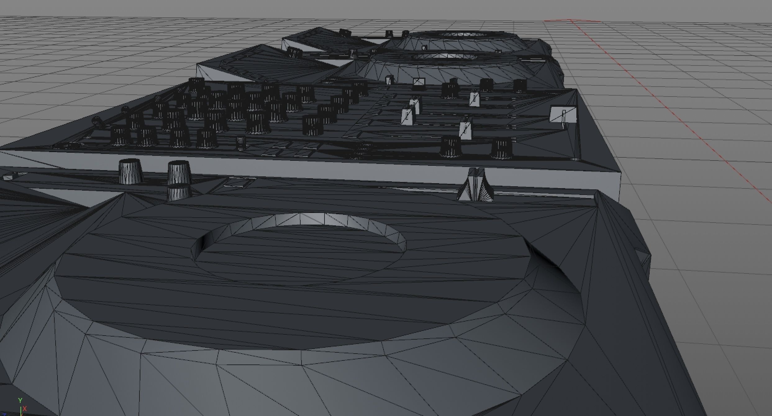 Pioneer CDJ DJM booth set 3D model_6