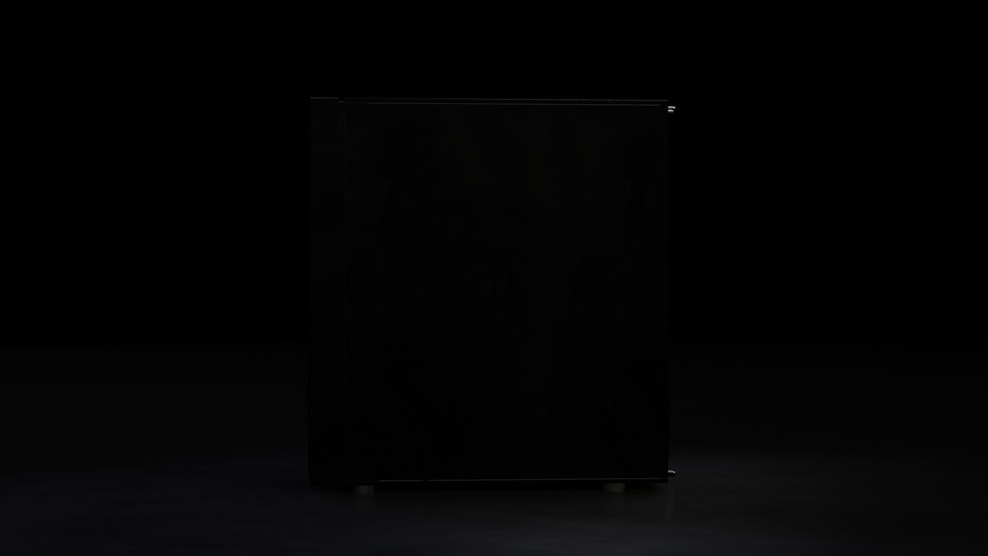 computer orange and tower Low-poly 3D model_19