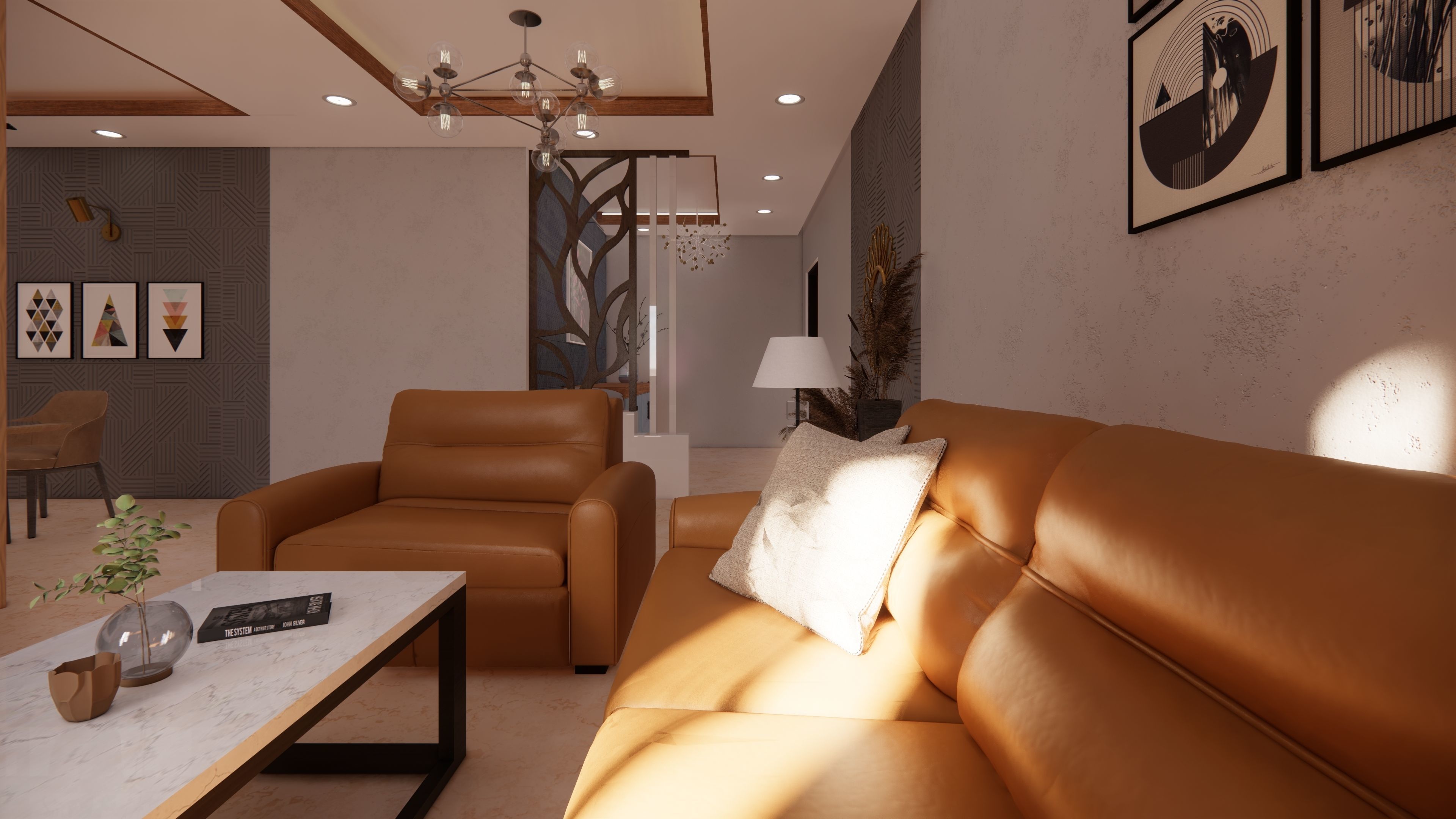 Apartment interior 3D model_2