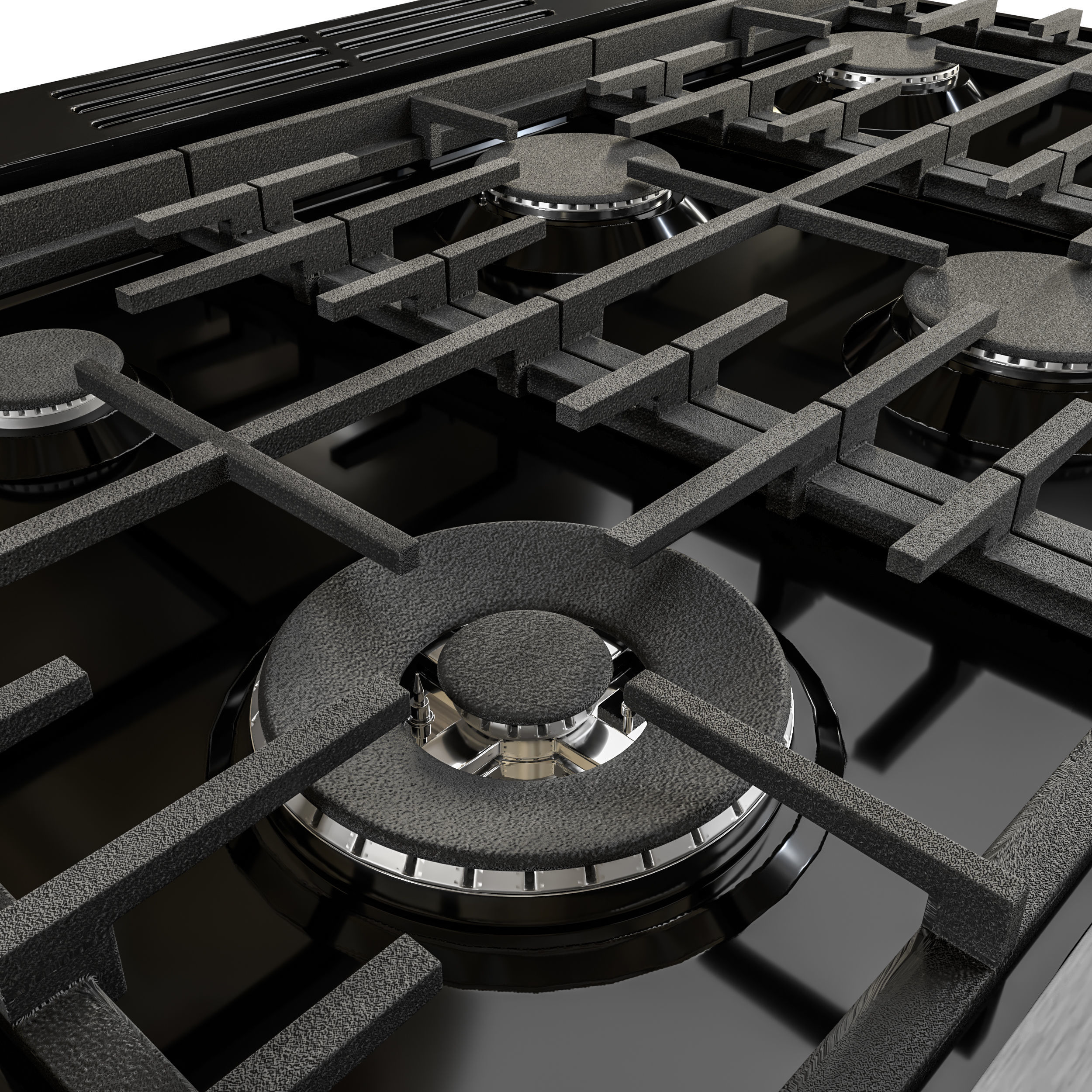 BOSCH HDS8655U and HDS8055U range cooker with black version 3D model_22