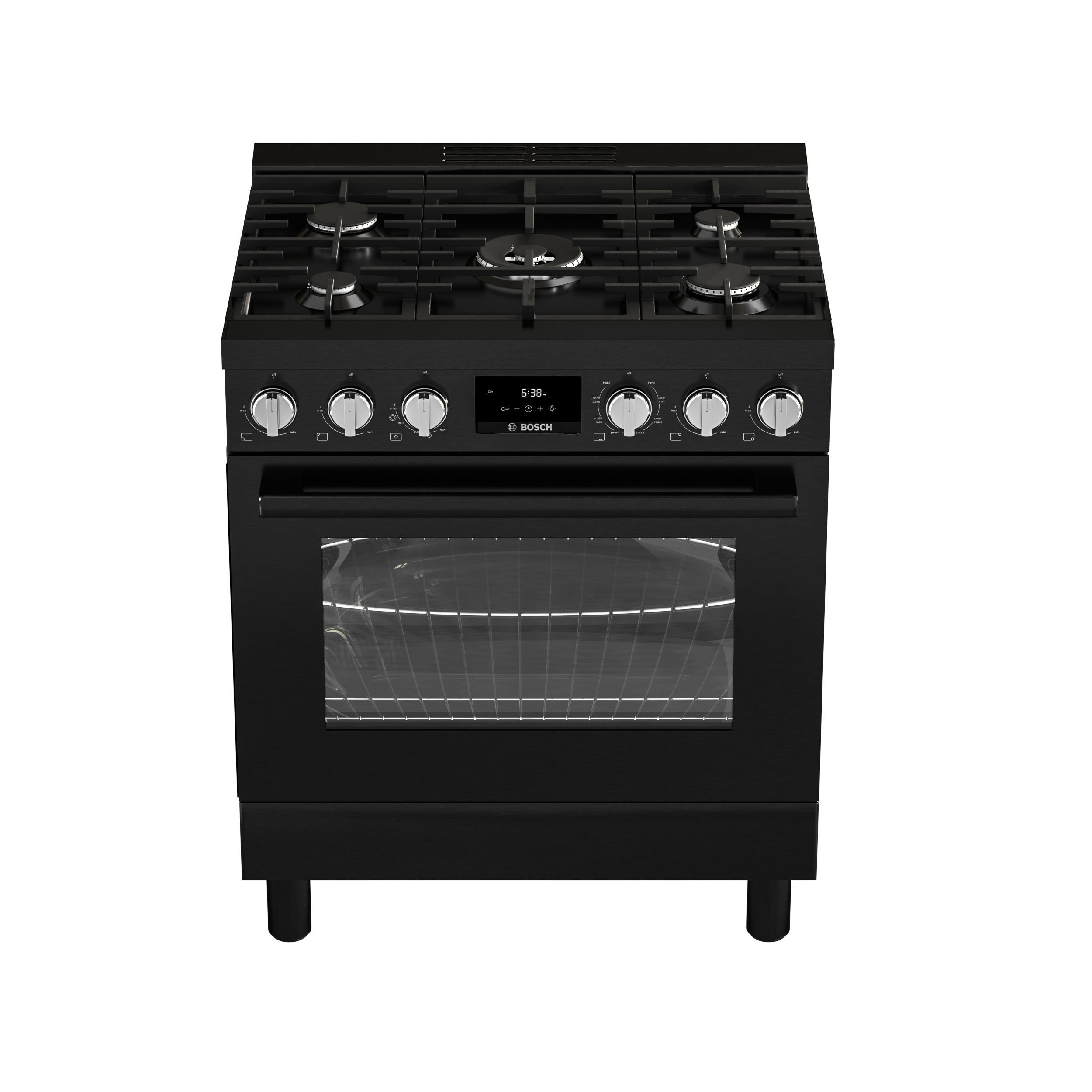 BOSCH HDS8655U and HDS8055U range cooker with black version 3D model_12