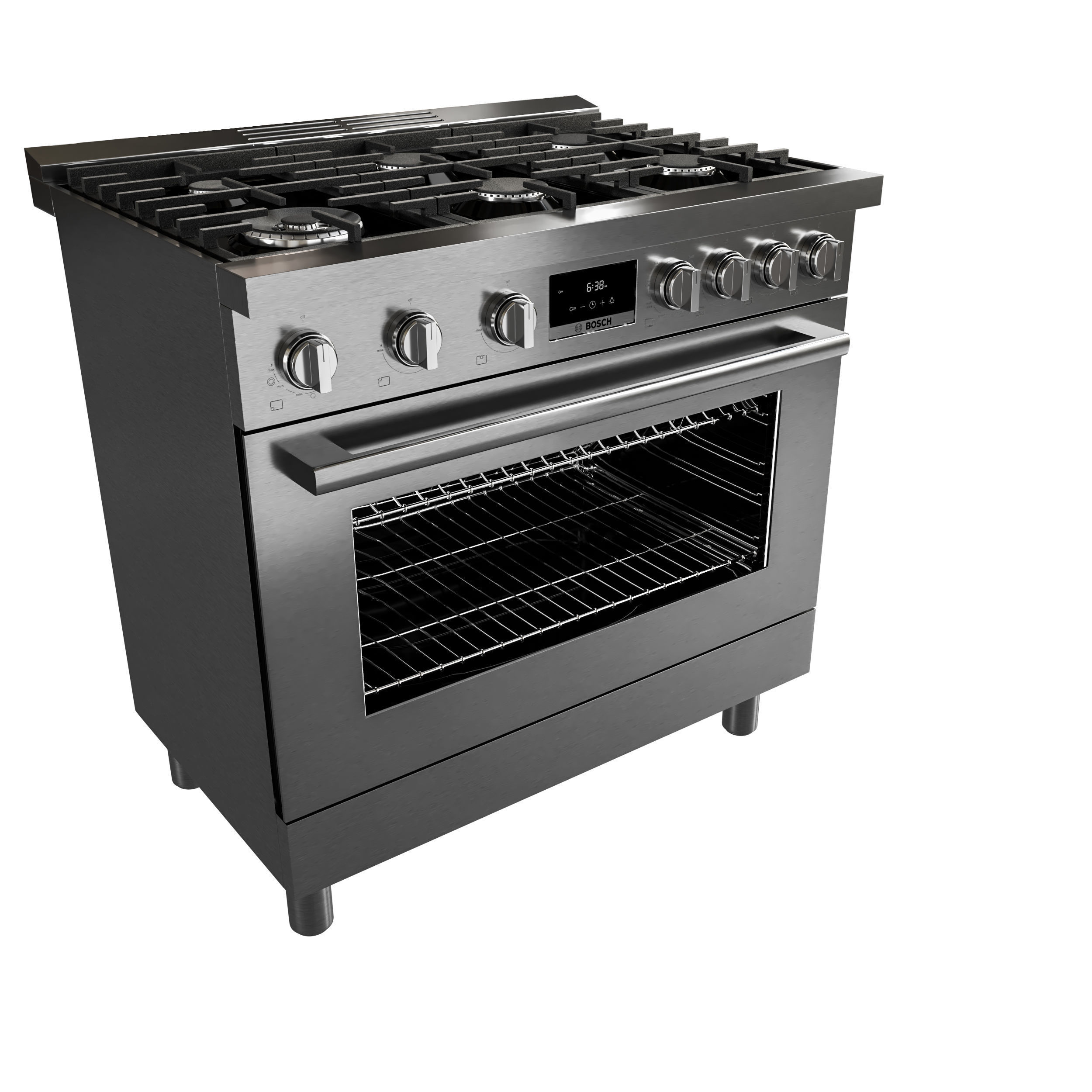 BOSCH HDS8655U and HDS8055U range cooker with black version 3D model_7