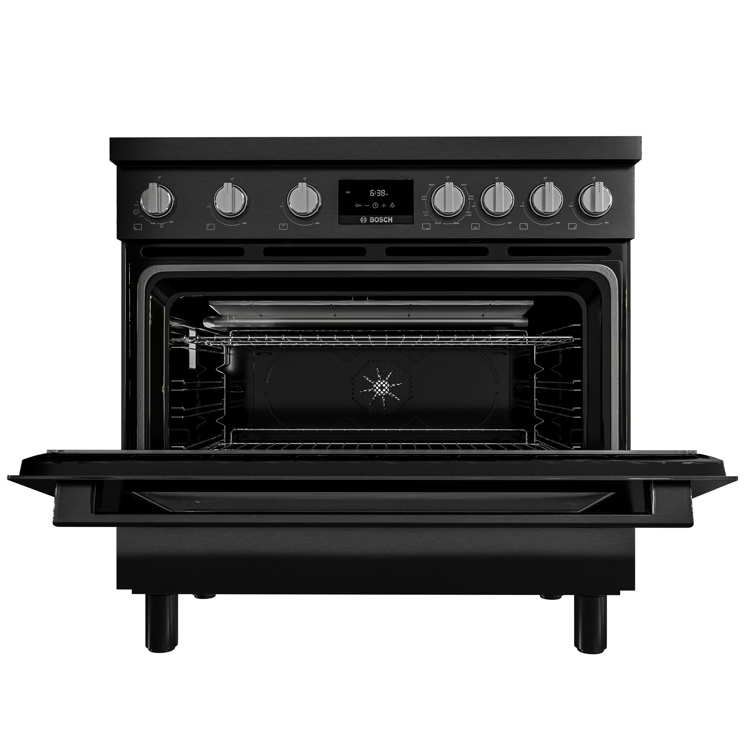 BOSCH HDS8655U and HDS8055U range cooker with black version 3D model_4