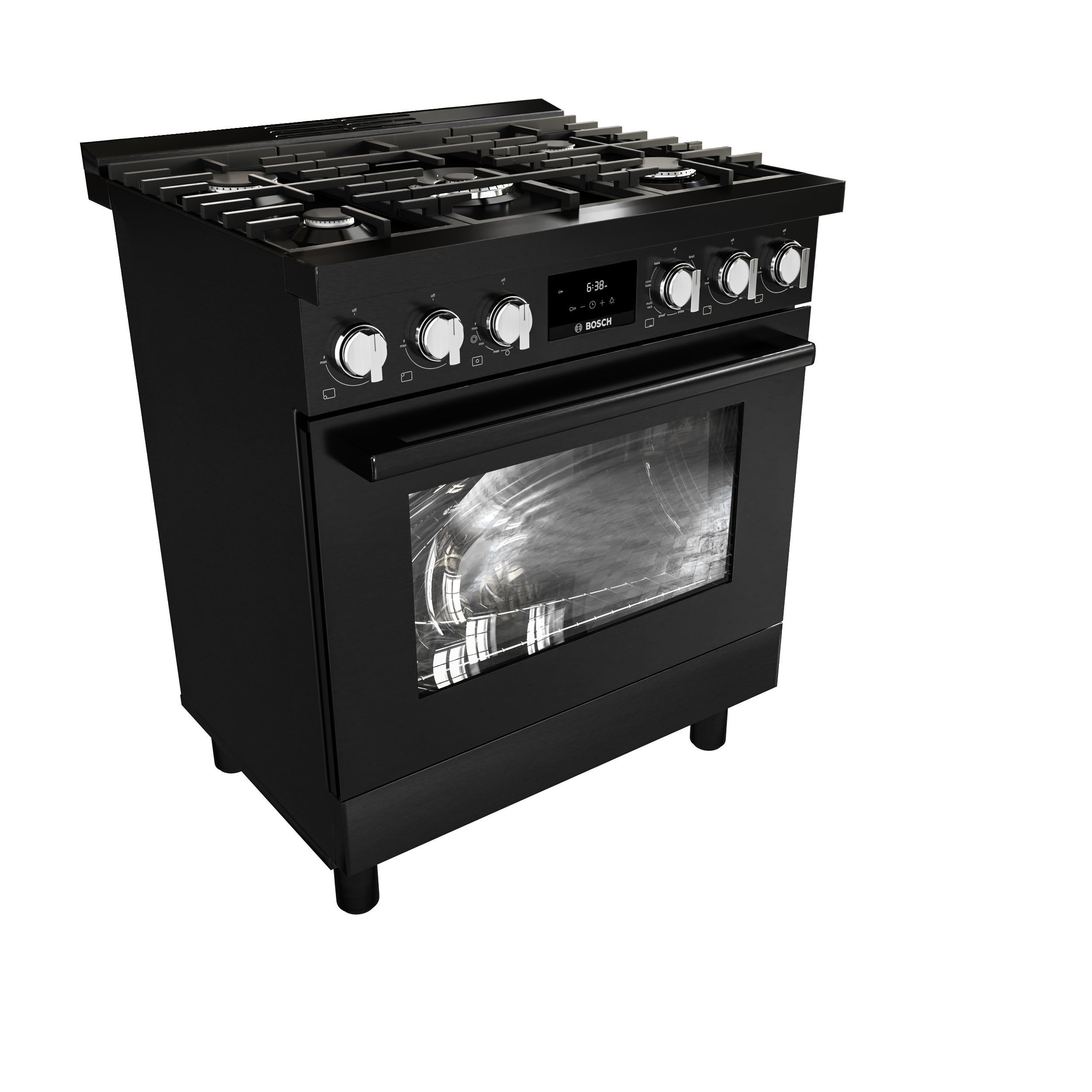 BOSCH HDS8655U and HDS8055U range cooker with black version 3D model_11