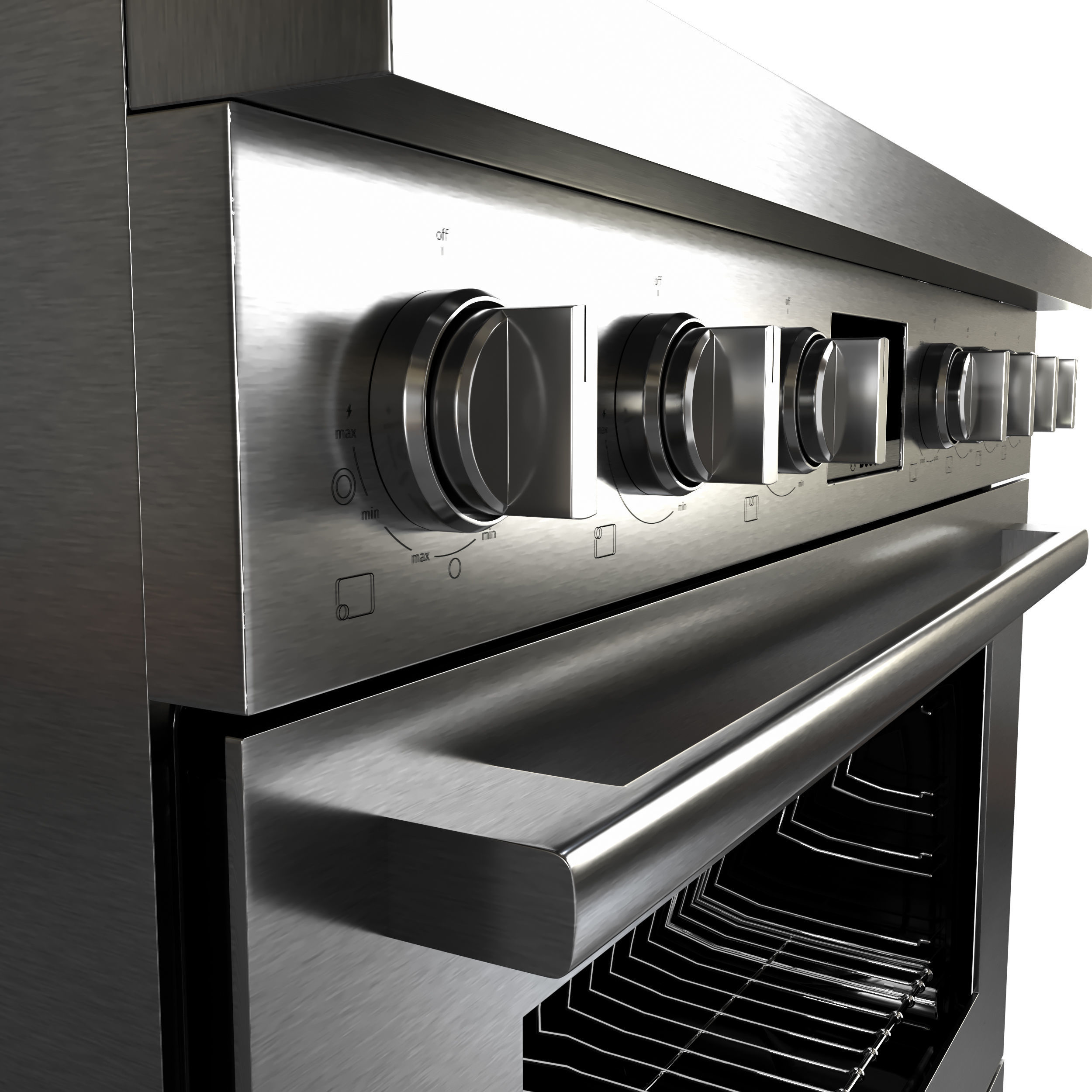 BOSCH HDS8655U and HDS8055U range cooker with black version 3D model_21