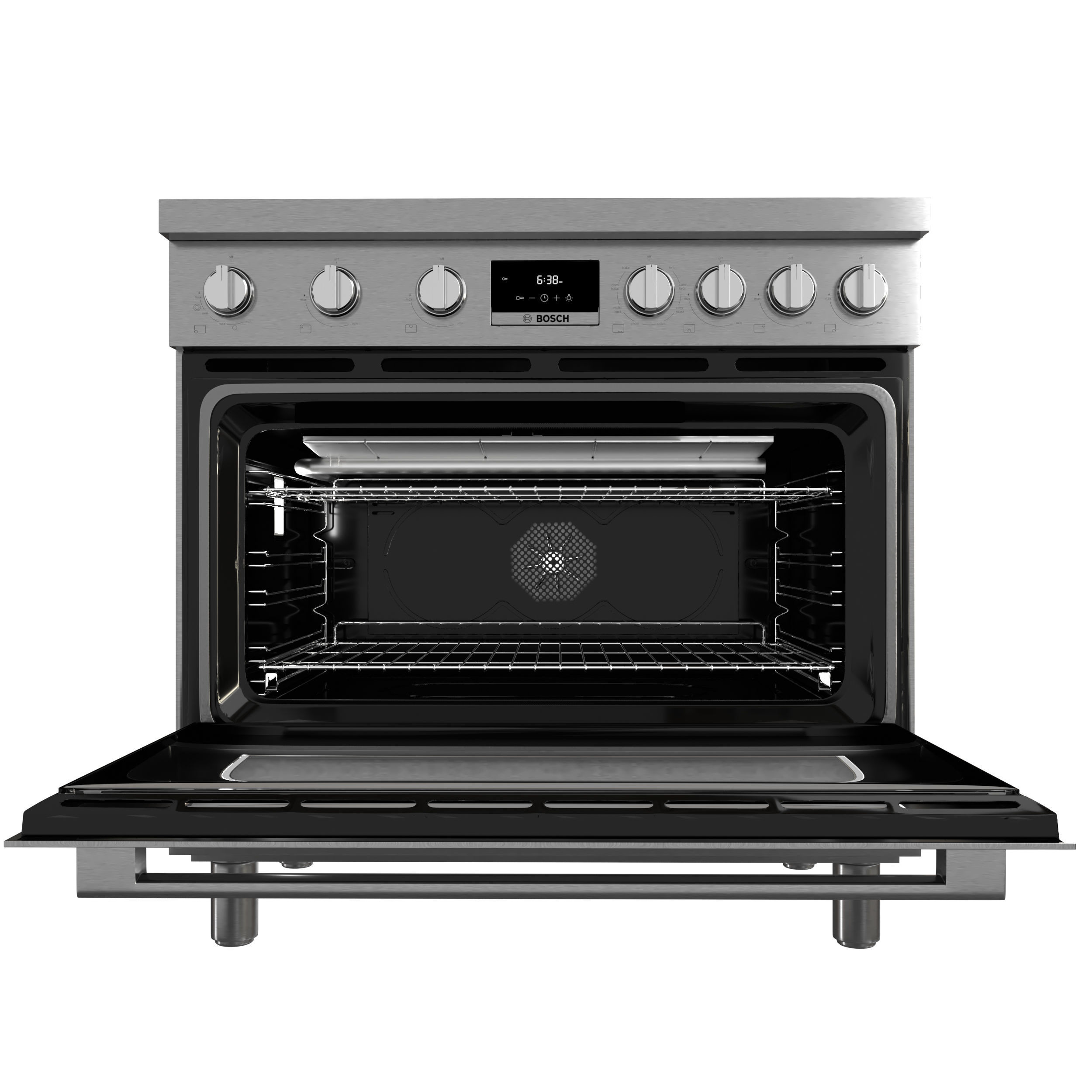 BOSCH HDS8655U and HDS8055U range cooker with black version 3D model_3