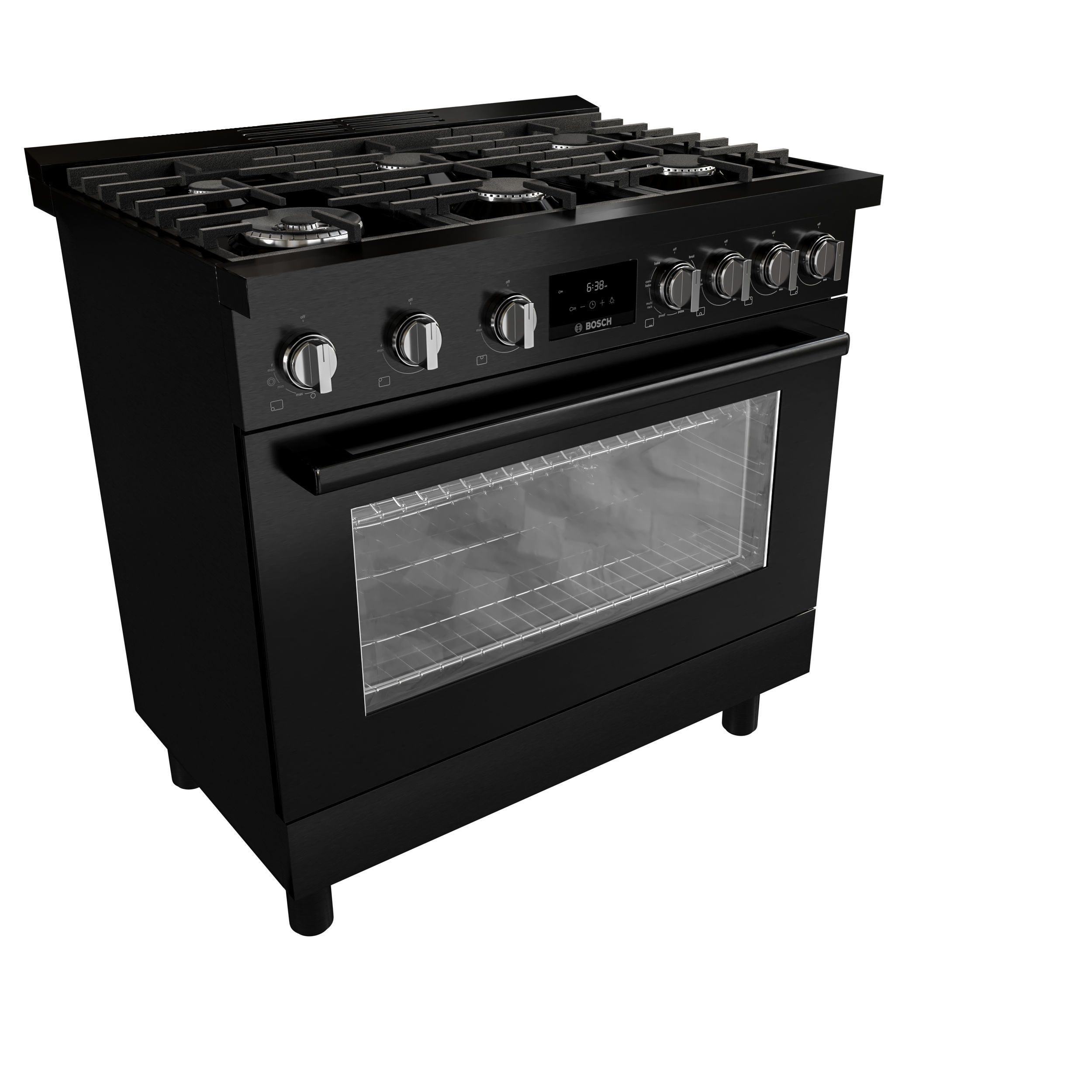 BOSCH HDS8655U and HDS8055U range cooker with black version 3D model_8