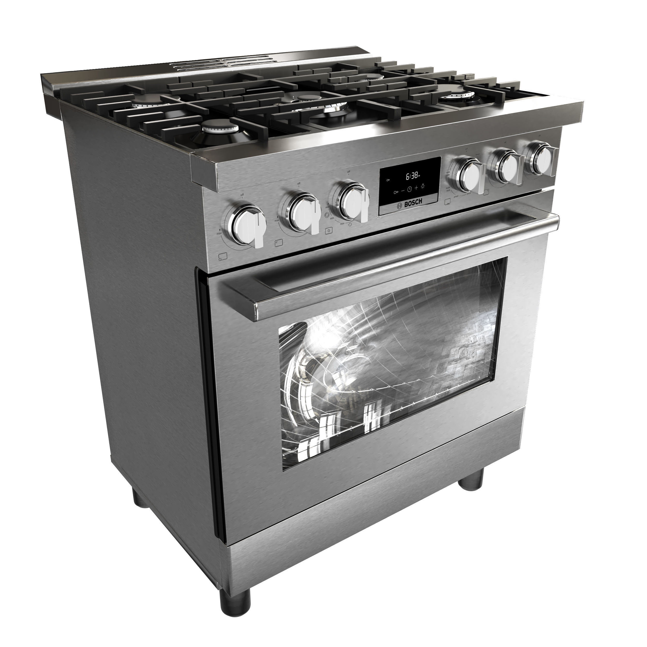 BOSCH HDS8655U and HDS8055U range cooker with black version 3D model_10