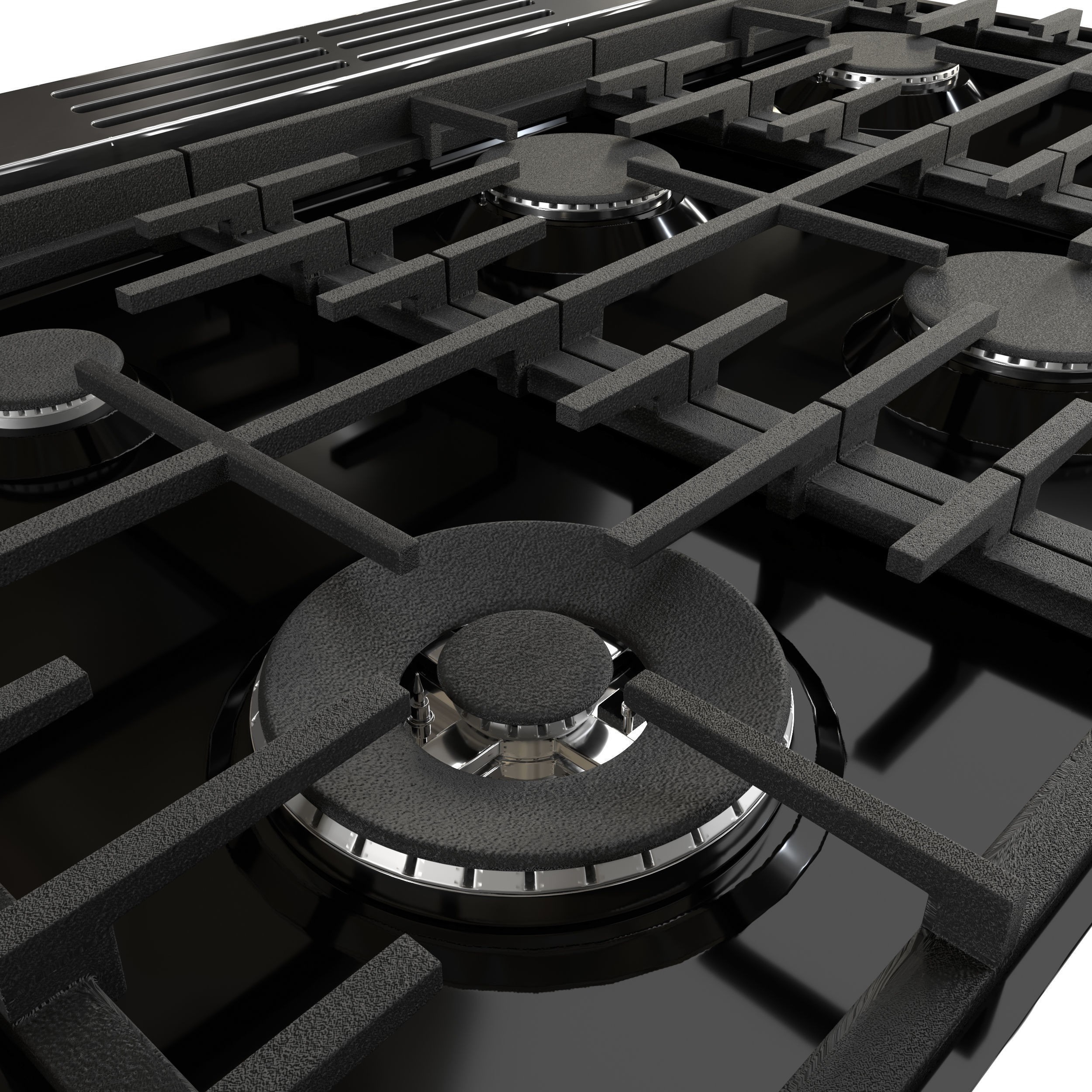 BOSCH HDS8655U and HDS8055U range cooker with black version 3D model_20